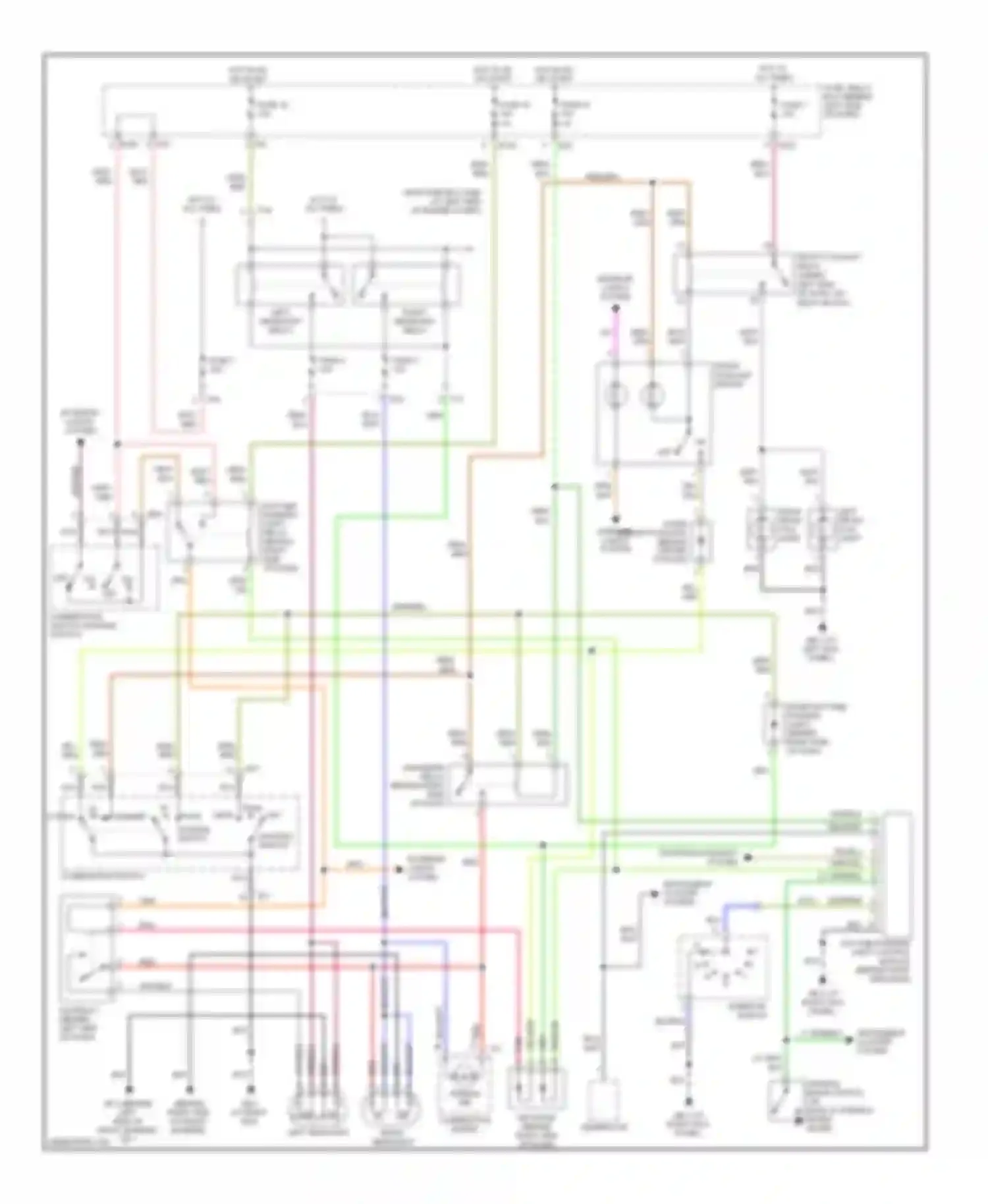 Forester Subaru SG facelift (2005-2008): Headlamps circuit, with high intensity discharge