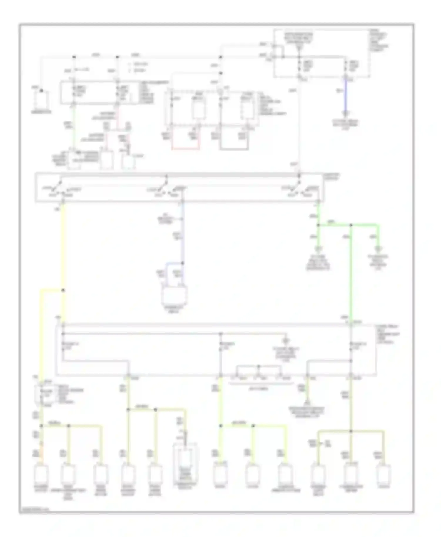 Forester Subaru SG facelift (2005-2008): Power distribution circuit (2 of 4)