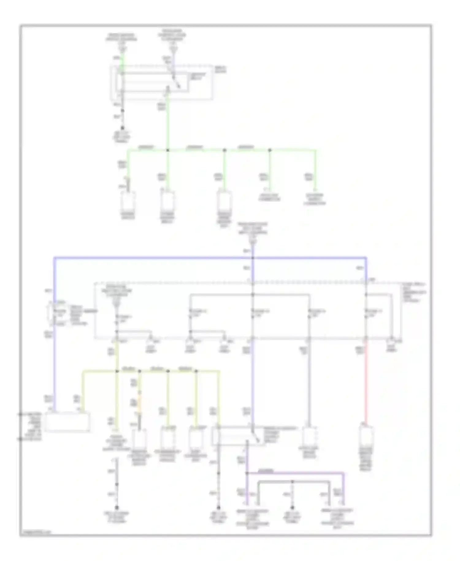 Forester Subaru SG facelift (2005-2008): Power distribution circuit (3 of 4)