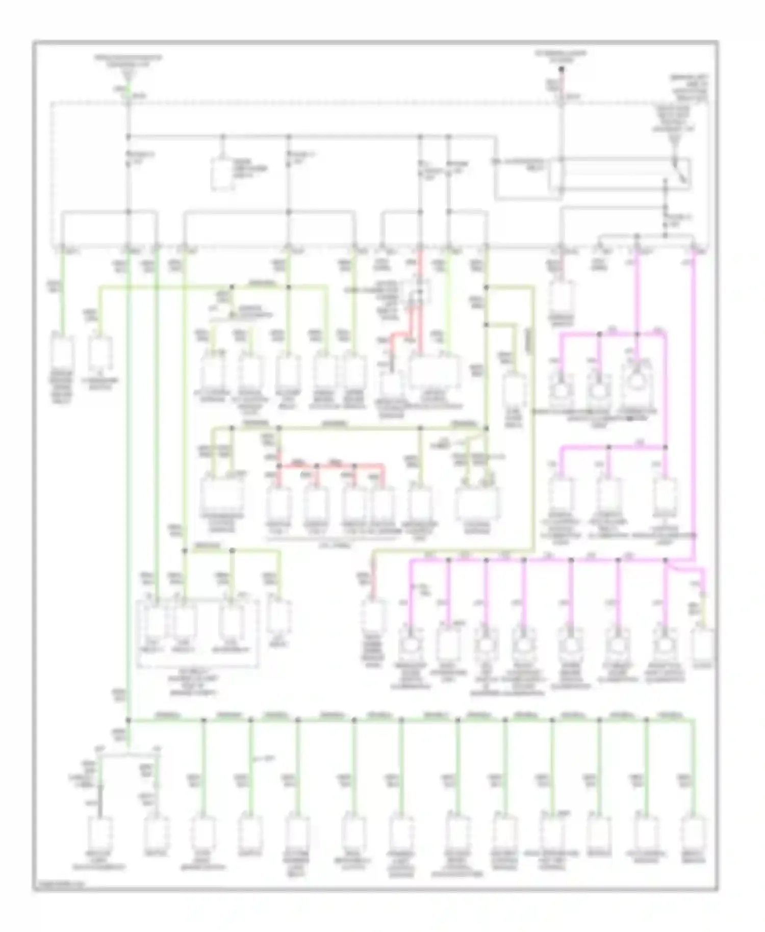 Forester Subaru SG facelift (2005-2008): Power distribution circuit (4 of 4)