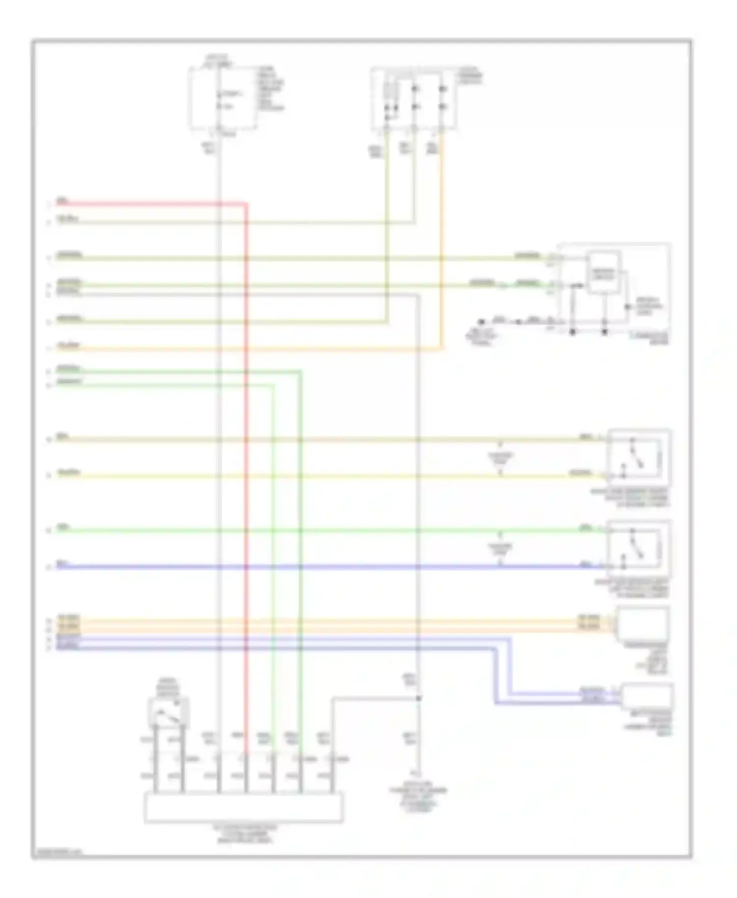 Forester Subaru SG facelift (2005-2008): Supplemental restraints circuit (2 of 2)