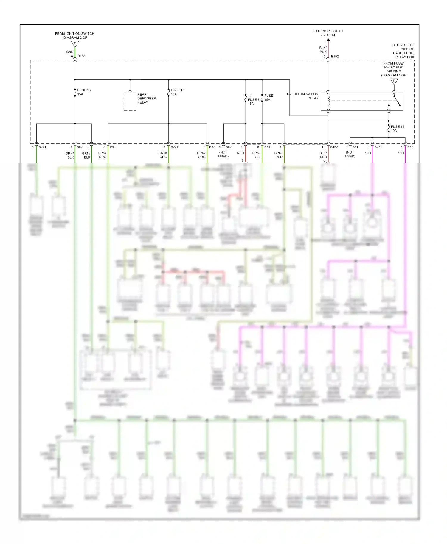 Wiring diagram air bag control module occupant detection control module for Subaru Forester SG facelift (2005-2008) (1 of 1)