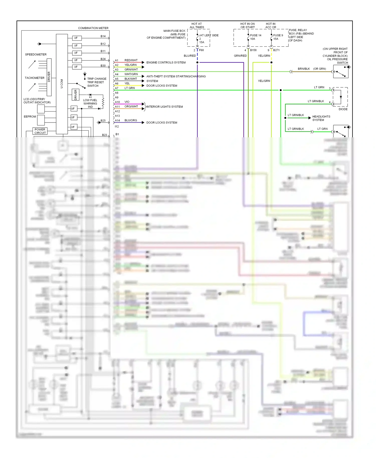 Wiring diagram awd ind for Subaru Forester SG facelift (2005-2008) (1 of 1)