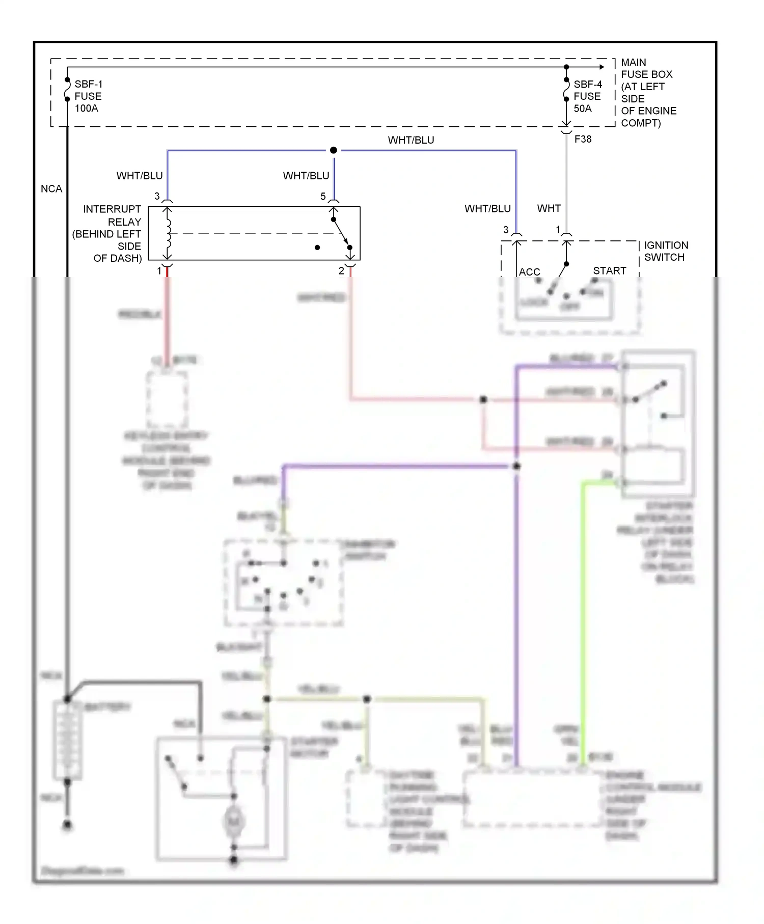 Wiring diagram blk/yel for Subaru Forester SG facelift (2005-2008) (11 of 21)