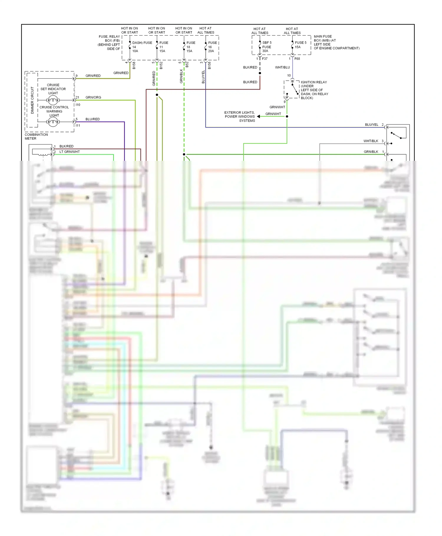 Wiring diagram blu for Subaru Forester SG facelift (2005-2008) (12 of 44)