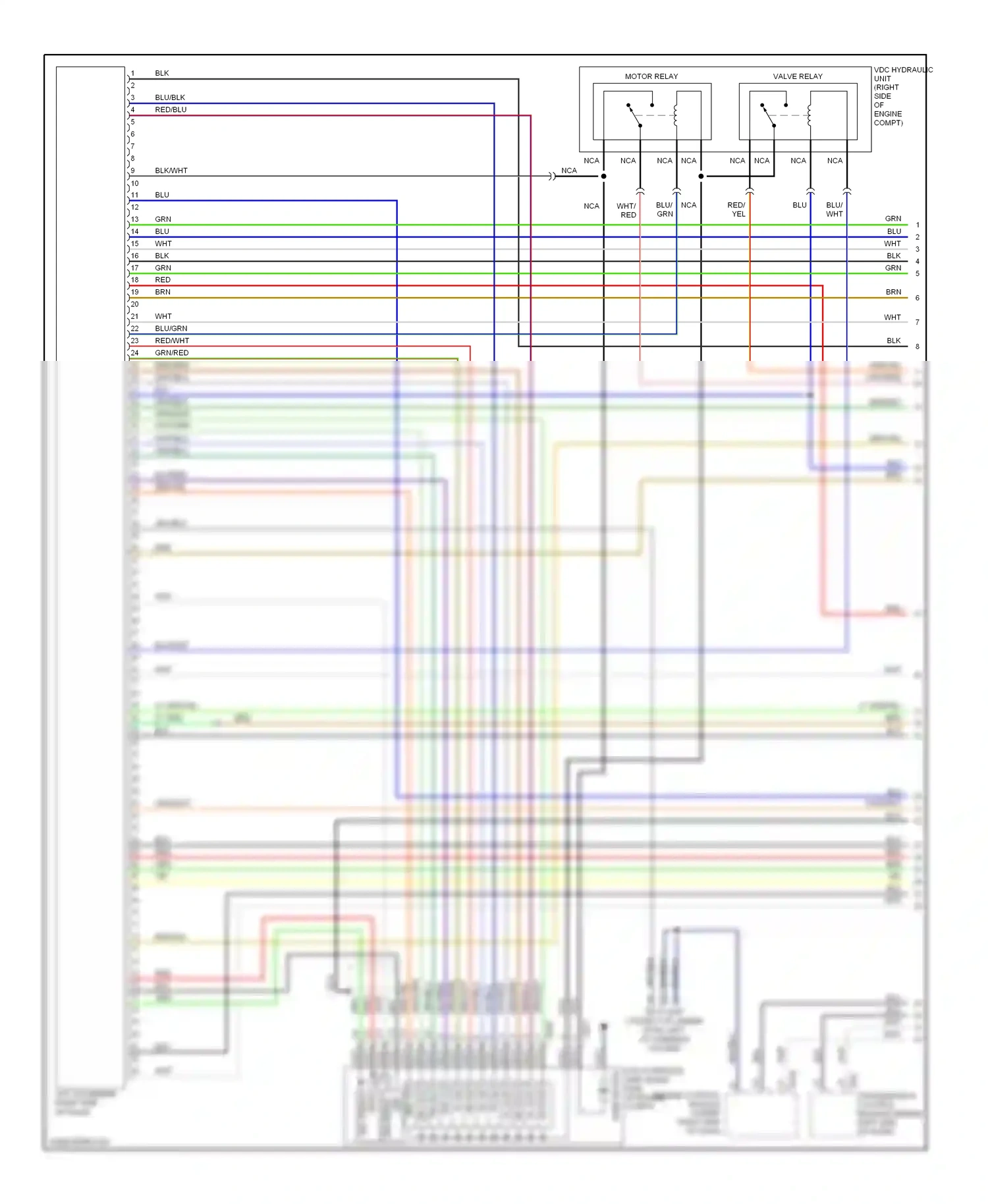 Wiring diagram brn for Subaru Forester SG facelift (2005-2008) (4 of 20)