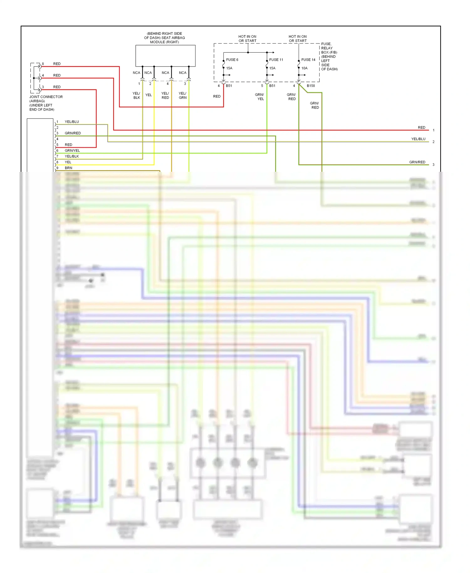 Wiring diagram grn for Subaru Forester SG facelift (2005-2008) (46 of 49)