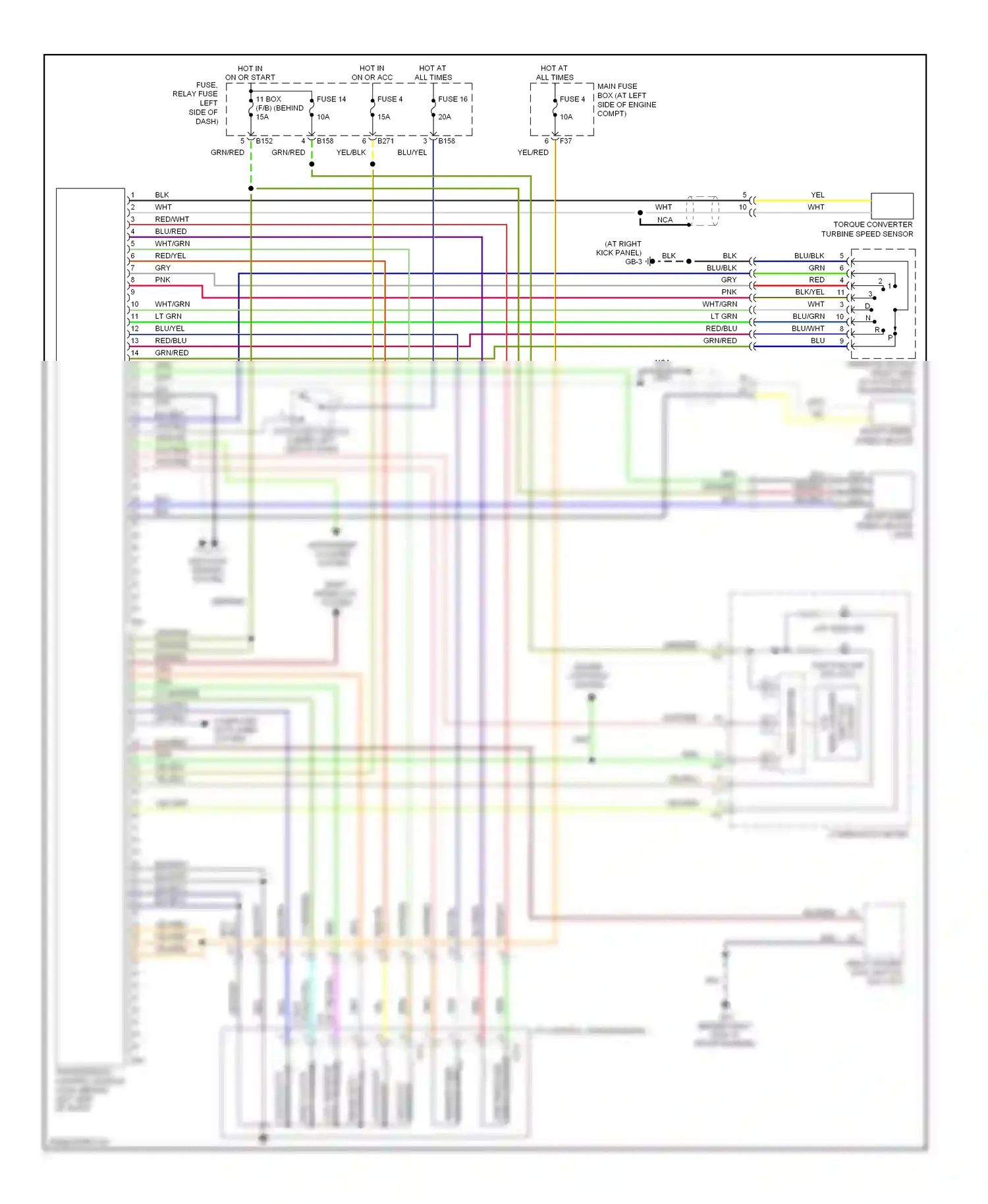 Wiring diagram grn for Subaru Forester SG facelift (2005-2008) (48 of 49)