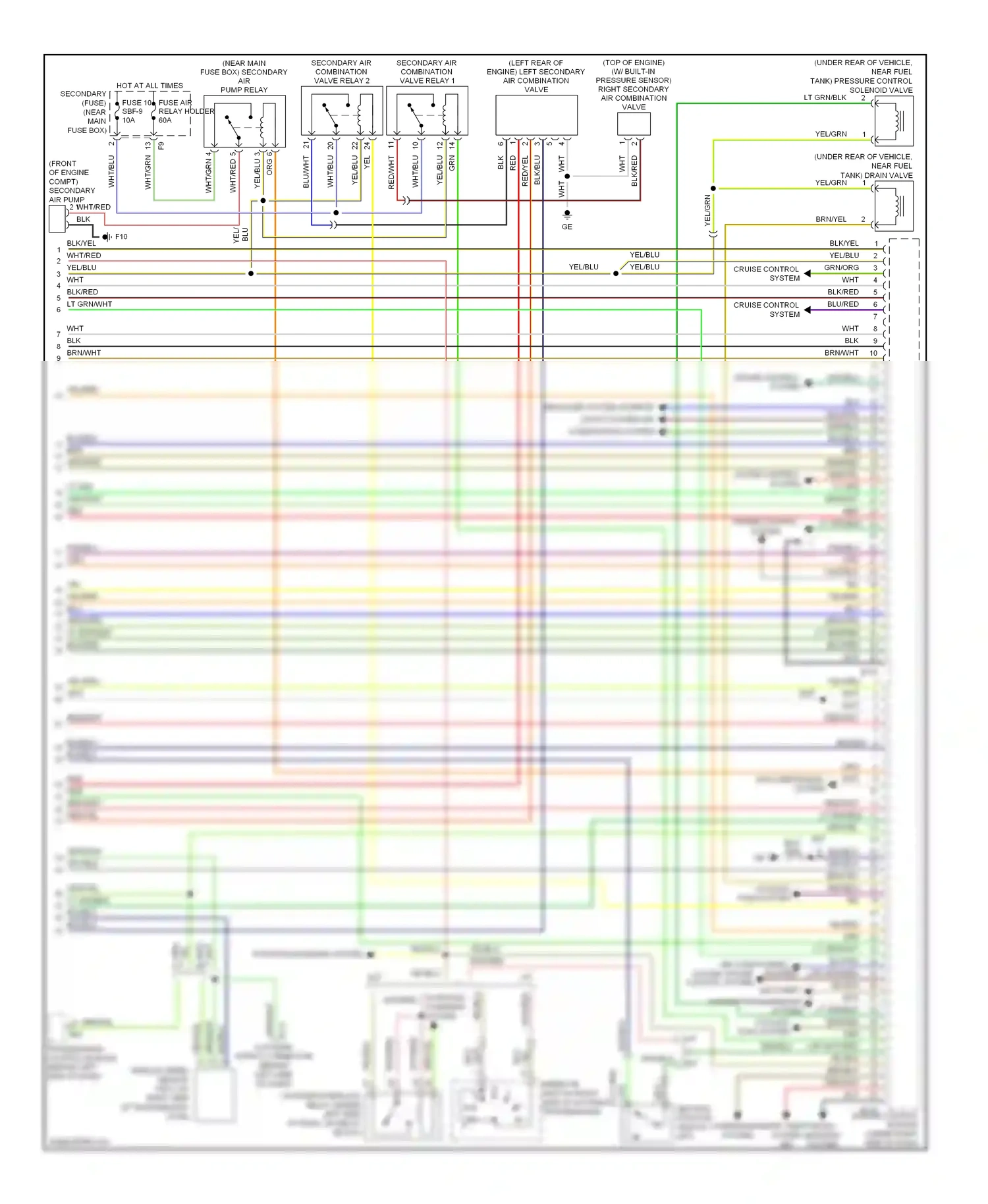 Wiring diagram lt grn for Subaru Forester SG facelift (2005-2008) (20 of 20)