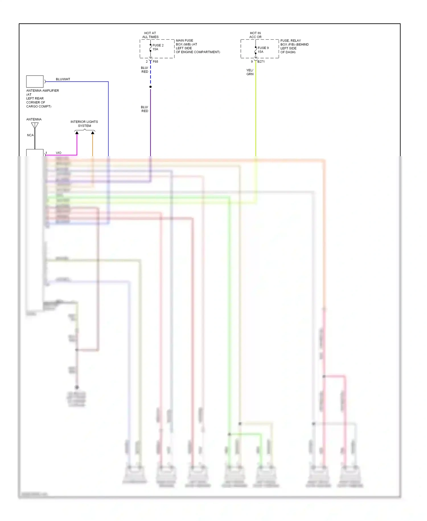 Wiring diagram nca for Subaru Forester SG facelift (2005-2008) (35 of 40)