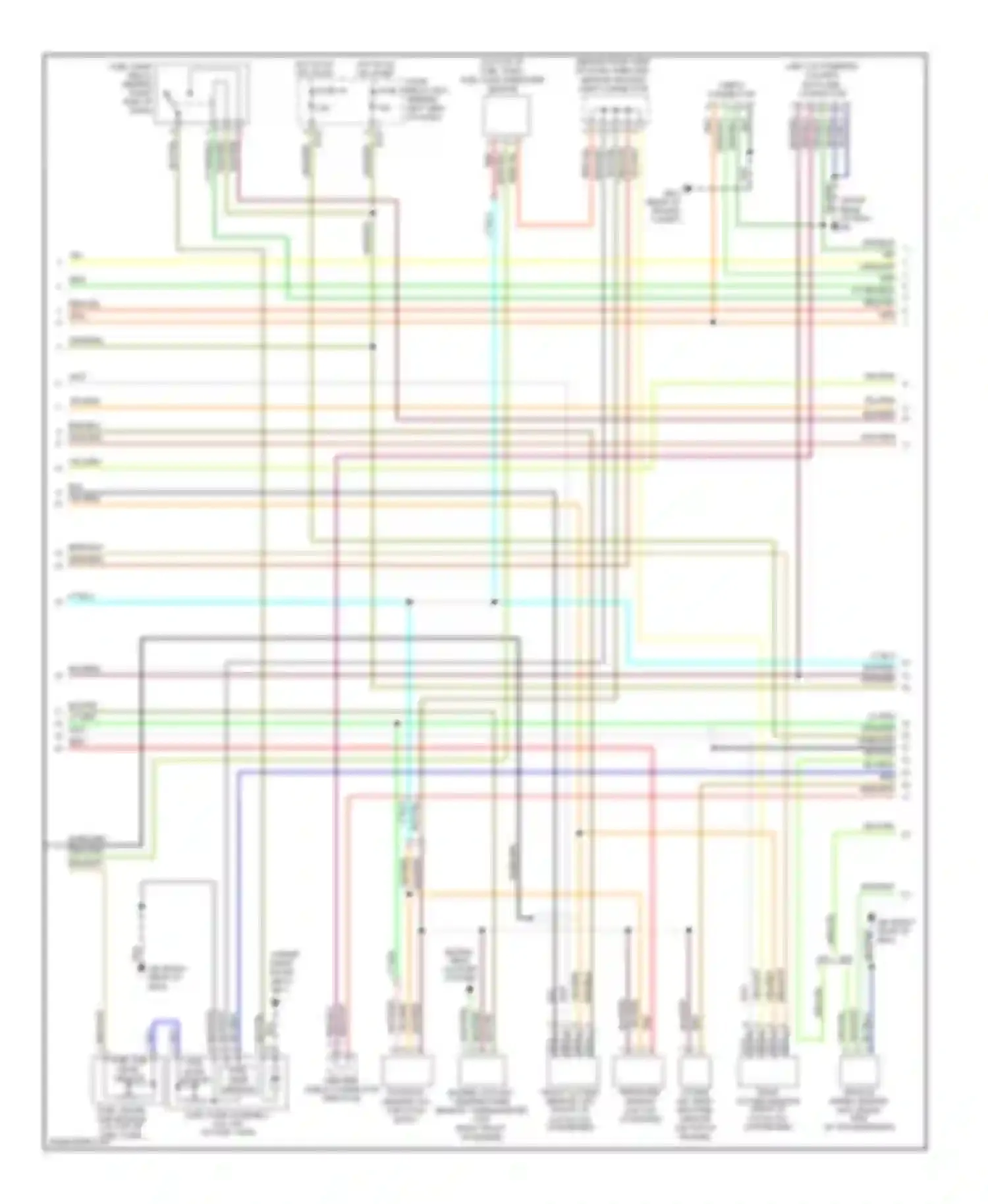 Forester Subaru SG (2002-2005): Wiring diagram engine performance 2.5l (2 of 3)