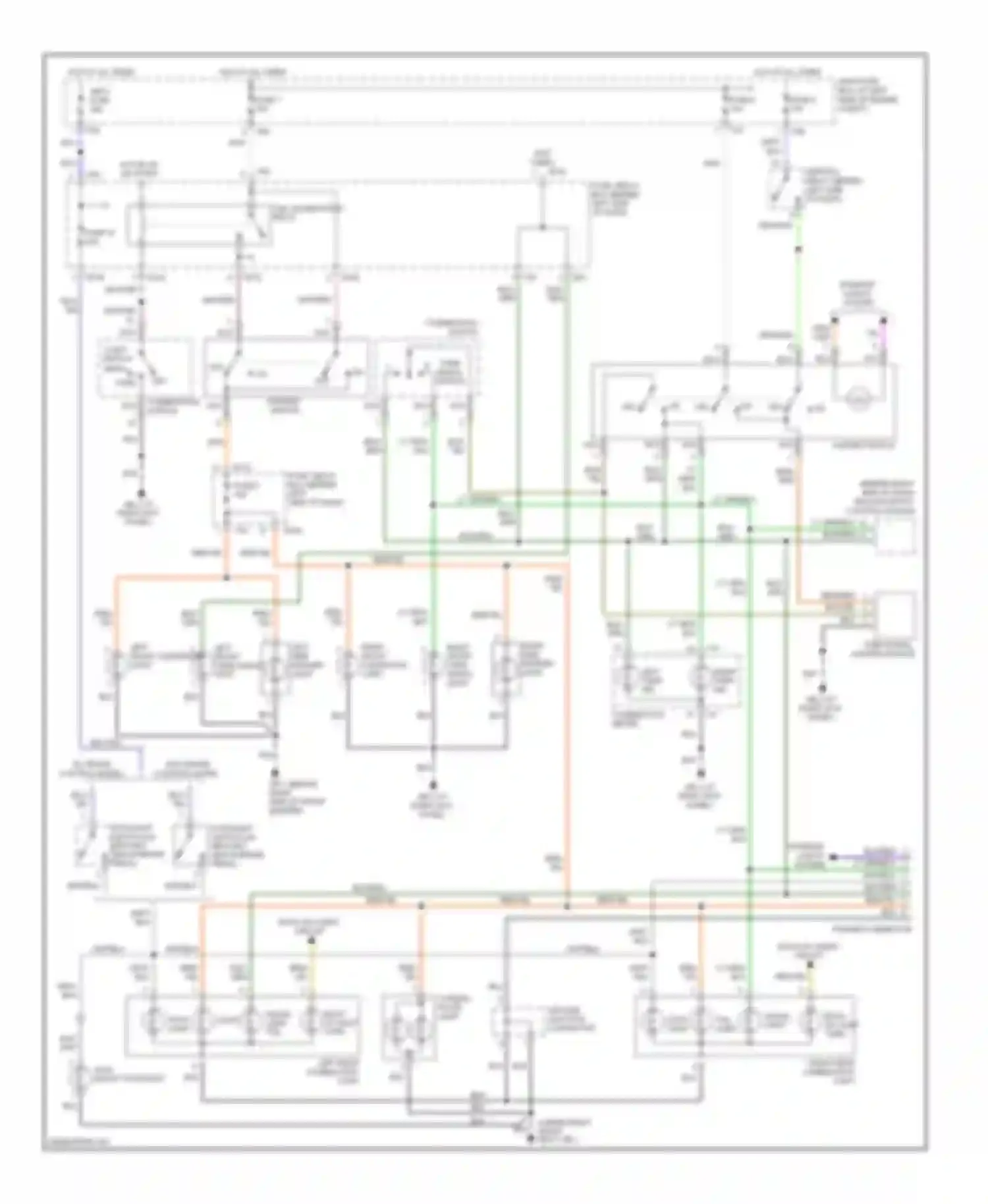 Forester Subaru SG (2002-2005): Exterior lamps circuit
