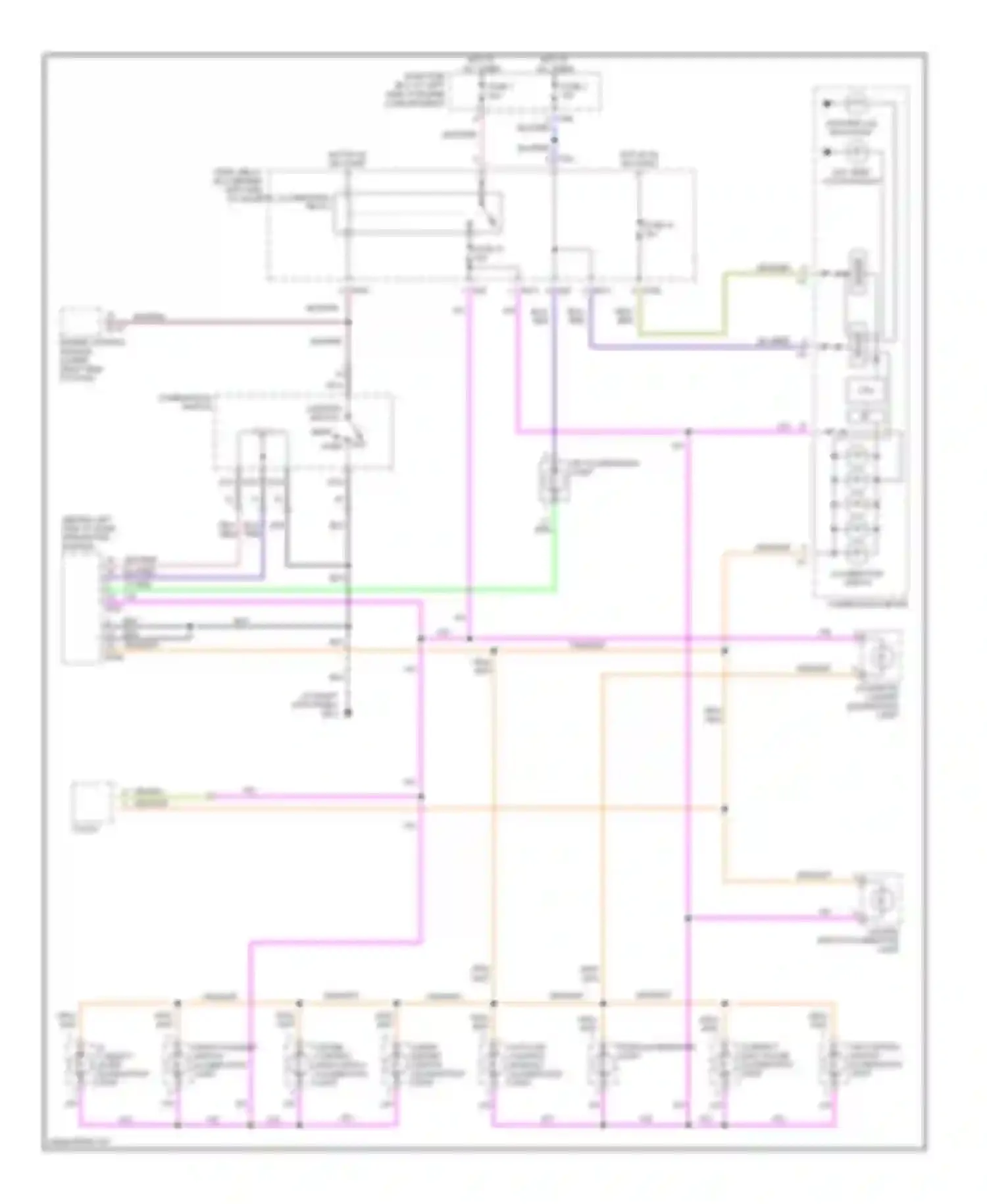 Forester Subaru SG (2002-2005): Instrument illumination circuit