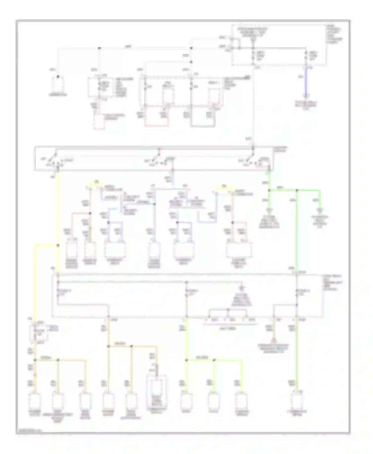 Forester Subaru SG (2002-2005): Power distribution circuit (2 of 4)