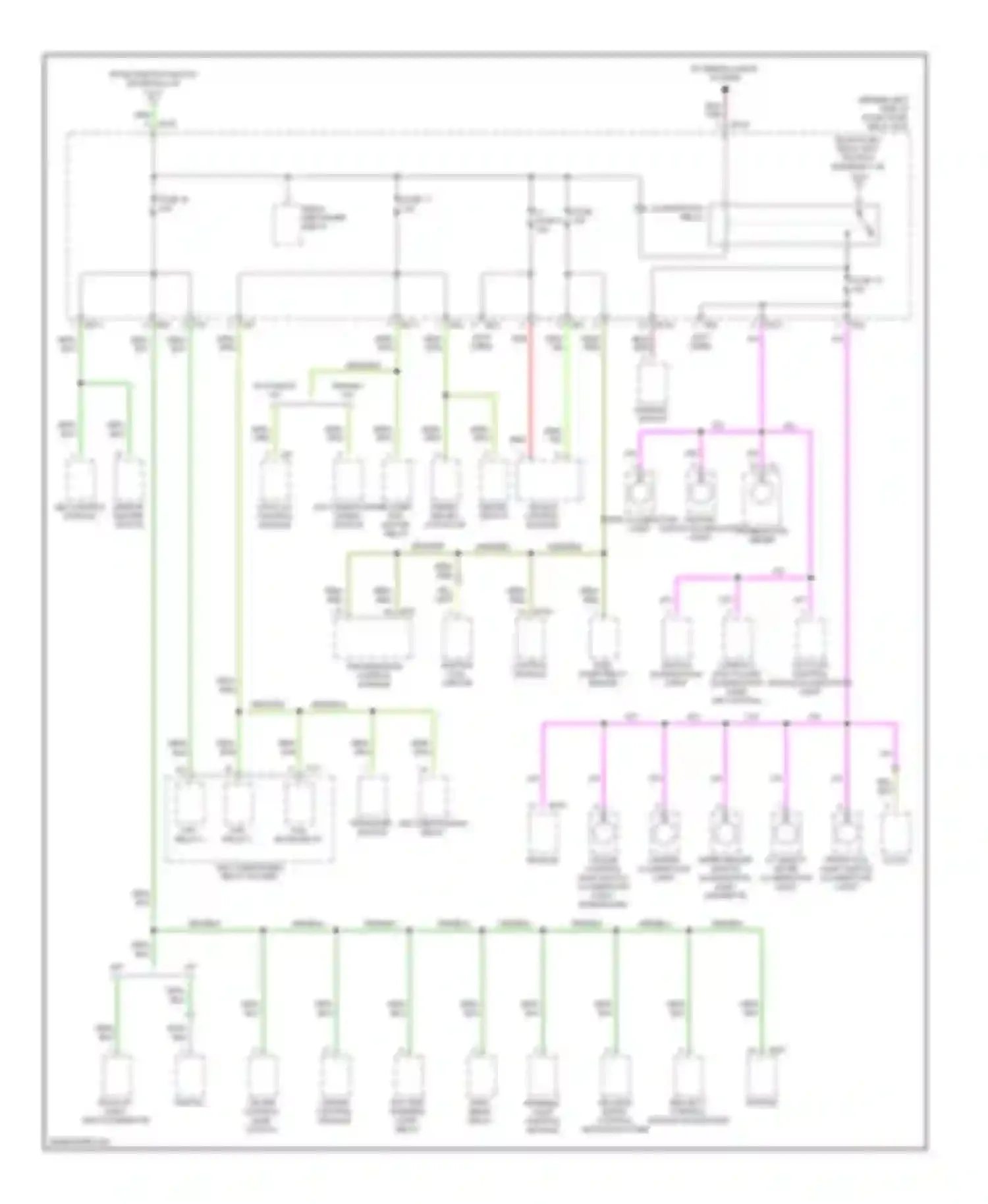 Forester Subaru SG (2002-2005): Power distribution circuit (4 of 4)