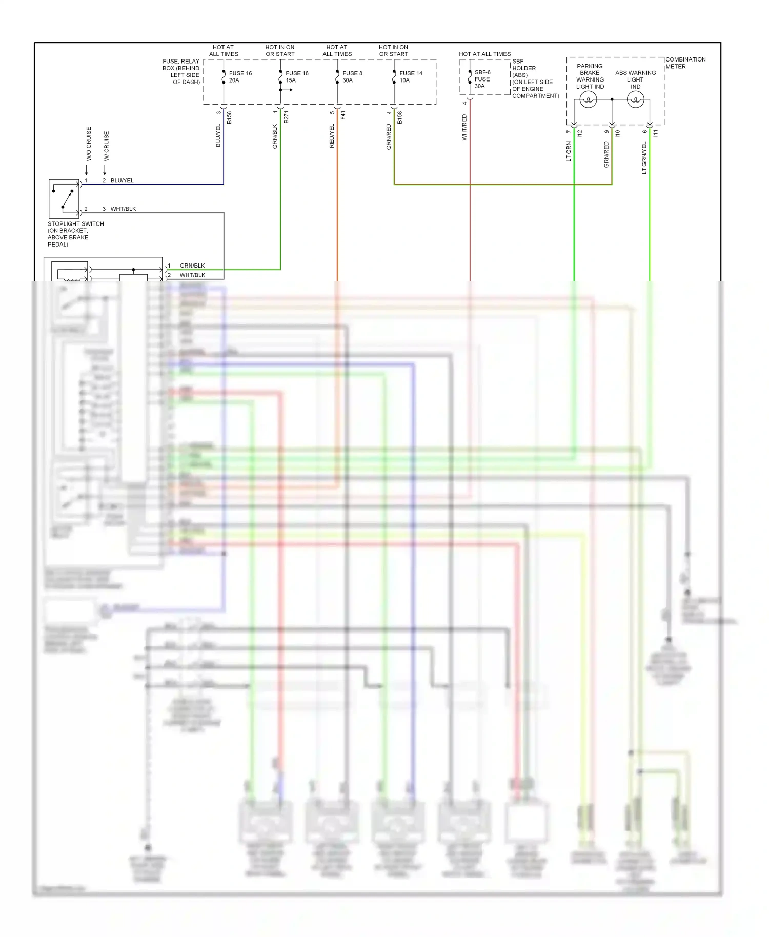 Wiring diagram blk for Subaru Forester SG (2002-2005) (1 of 40)