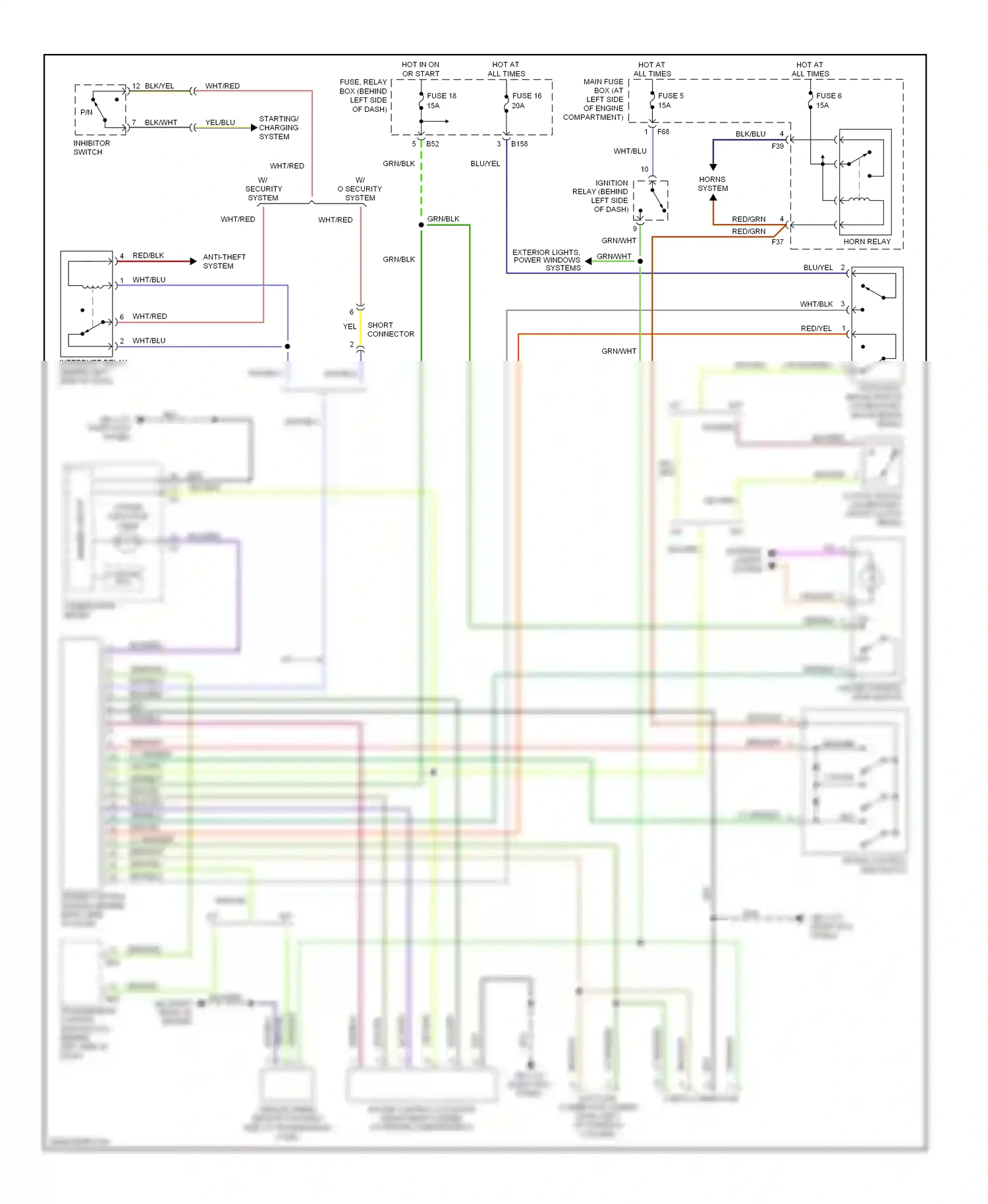 Wiring diagram dimmer circuit for Subaru Forester SG (2002-2005) (1 of 2)