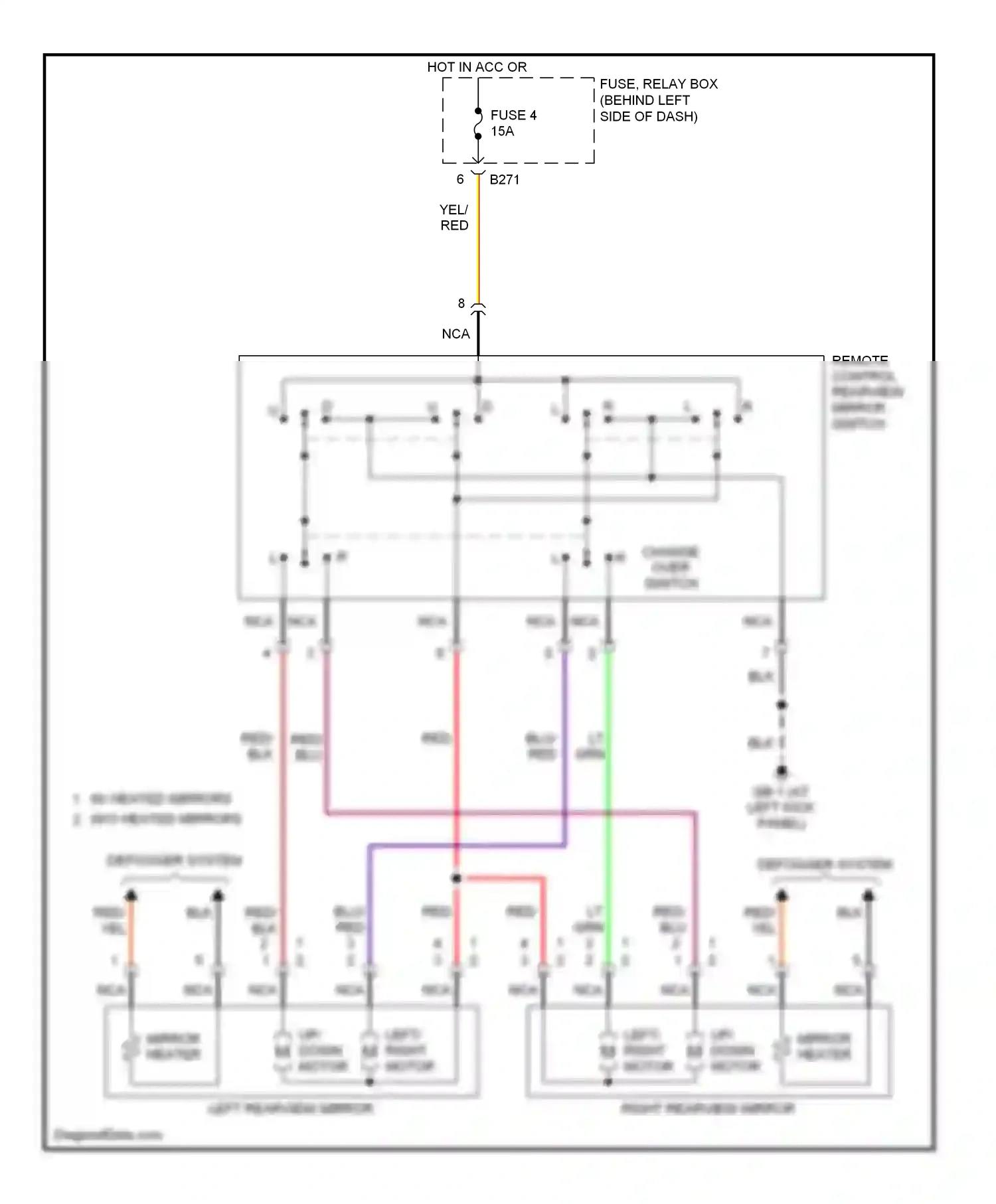 Wiring diagram grn for Subaru Forester SG (2002-2005) (24 of 31)