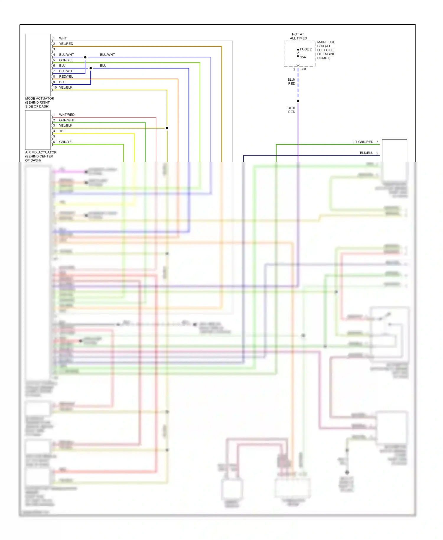 Wiring diagram red for Subaru Forester SG (2002-2005) (2 of 28)