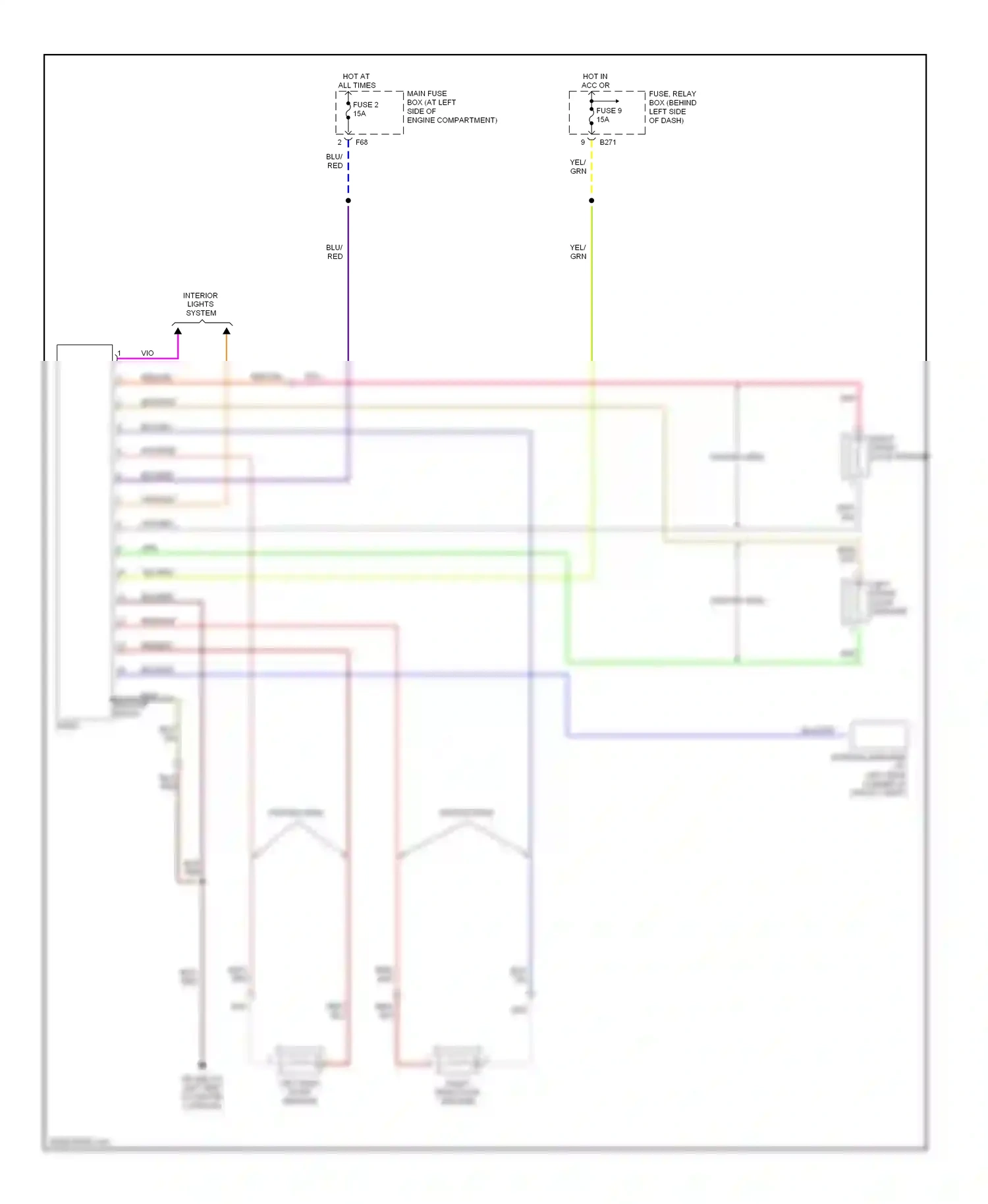 Wiring diagram red/blk for Subaru Forester SG (2002-2005) (4 of 6)