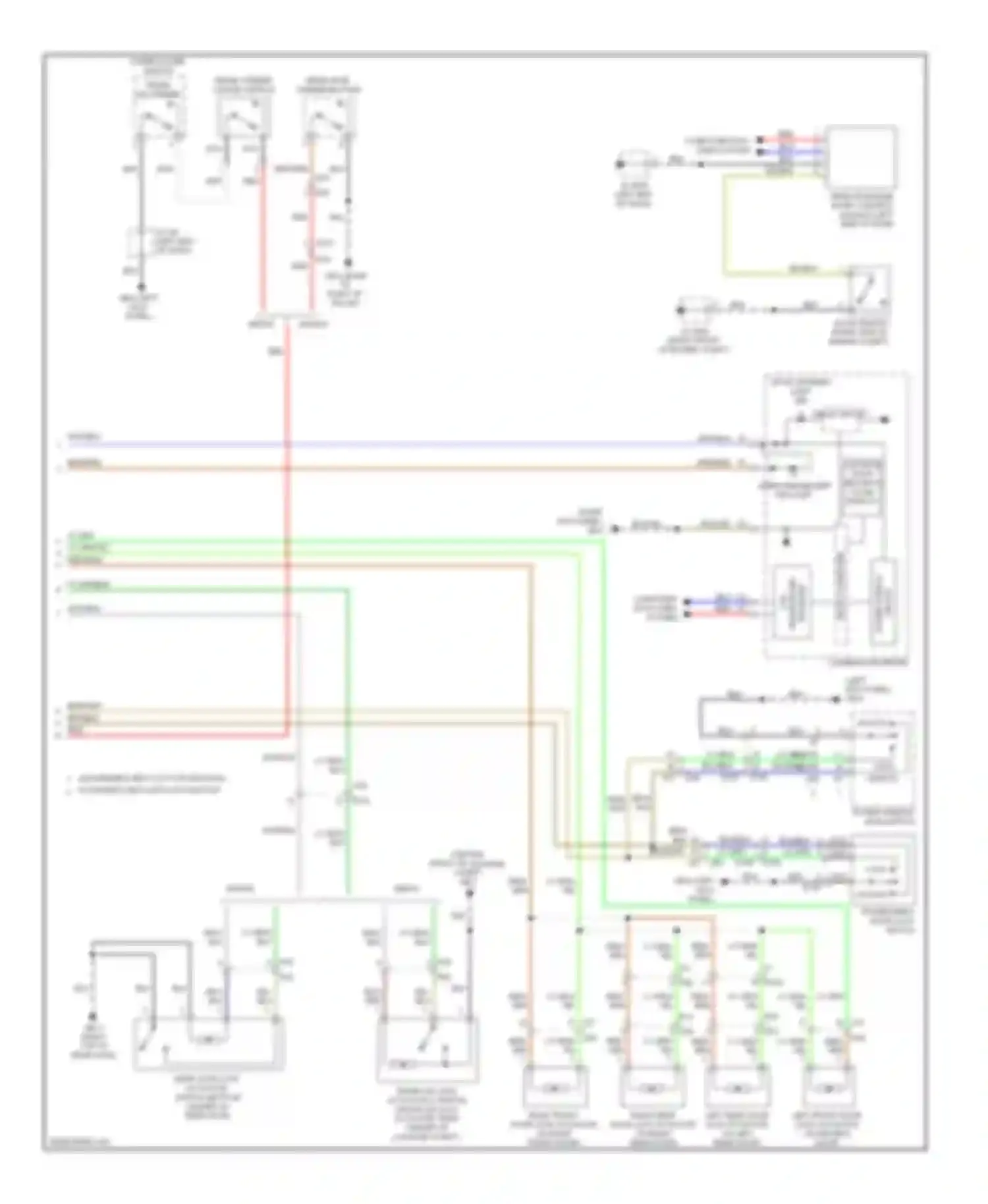 Forester Subaru SH facelift (2010-2013): Forced entry circuit (2 of 2)
