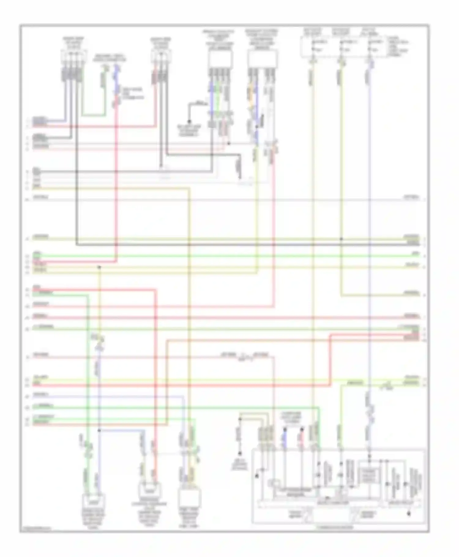 Forester Subaru SH facelift (2010-2013): Wiring diagram engine performance 2.5l turbo (2 of 5)