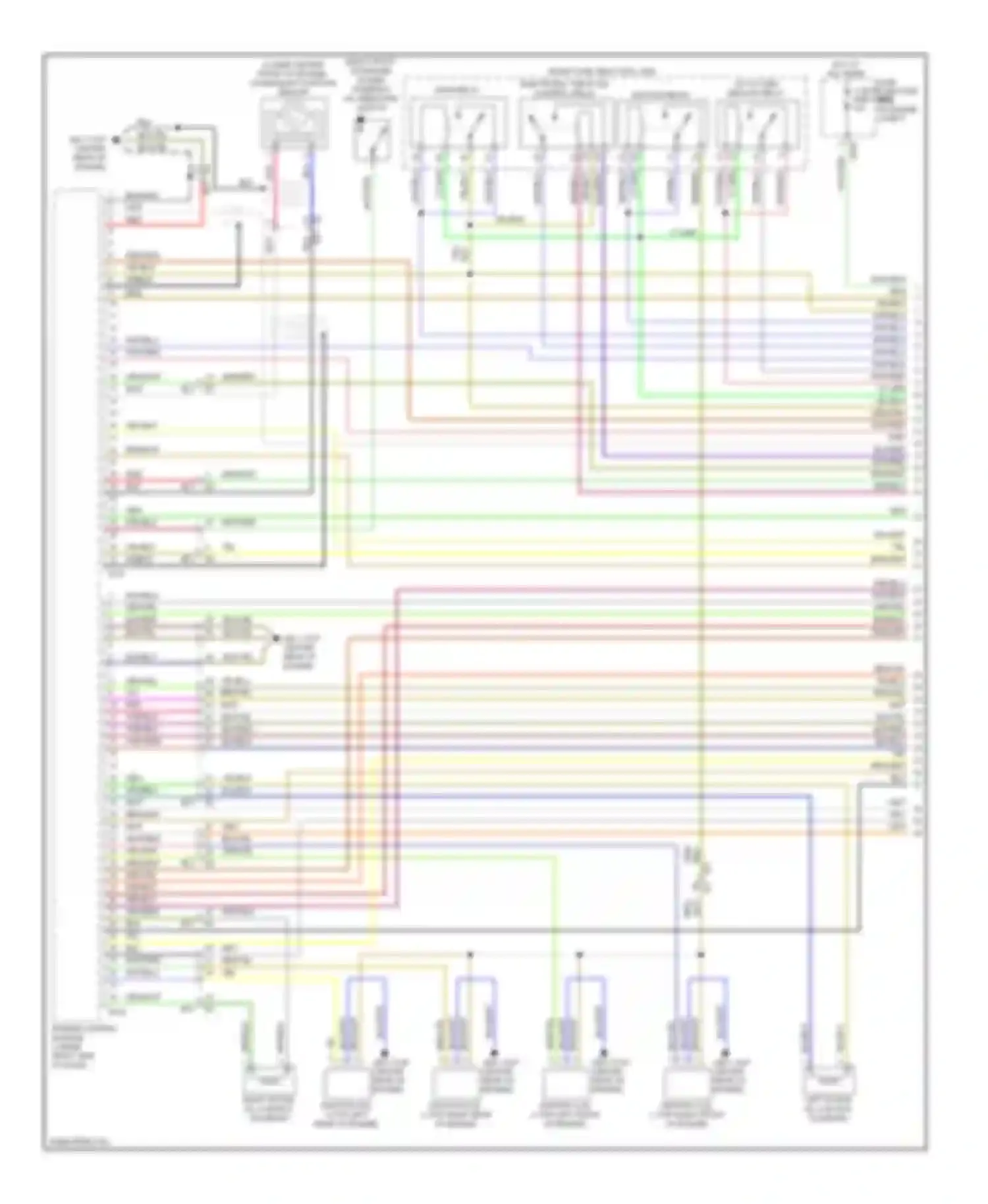 Forester Subaru SH facelift (2010-2013): Wiring diagram engine performance 2.5l (1 of 4)