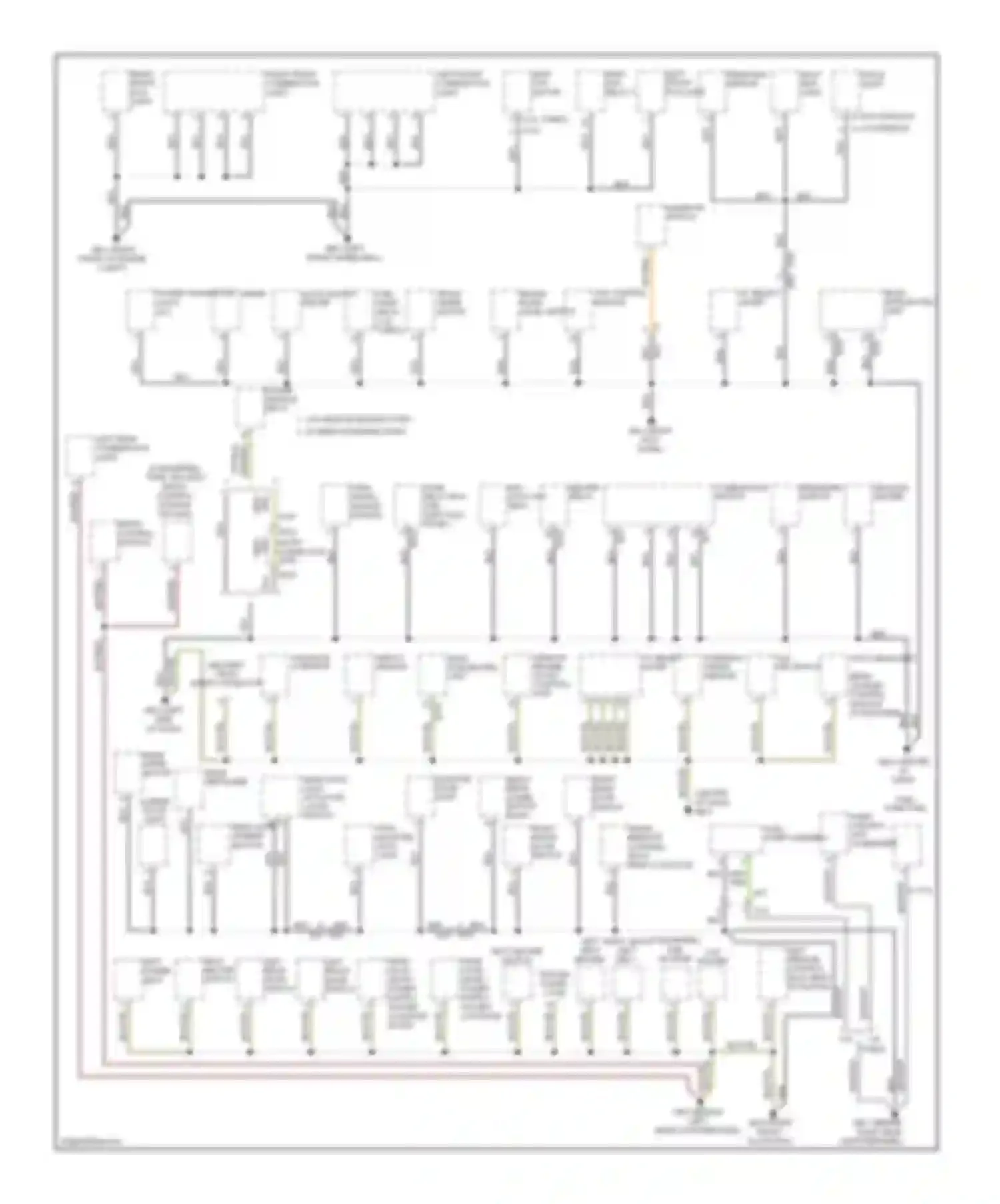 Forester Subaru SH facelift (2010-2013): Ground distribution circuit (1 of 3)