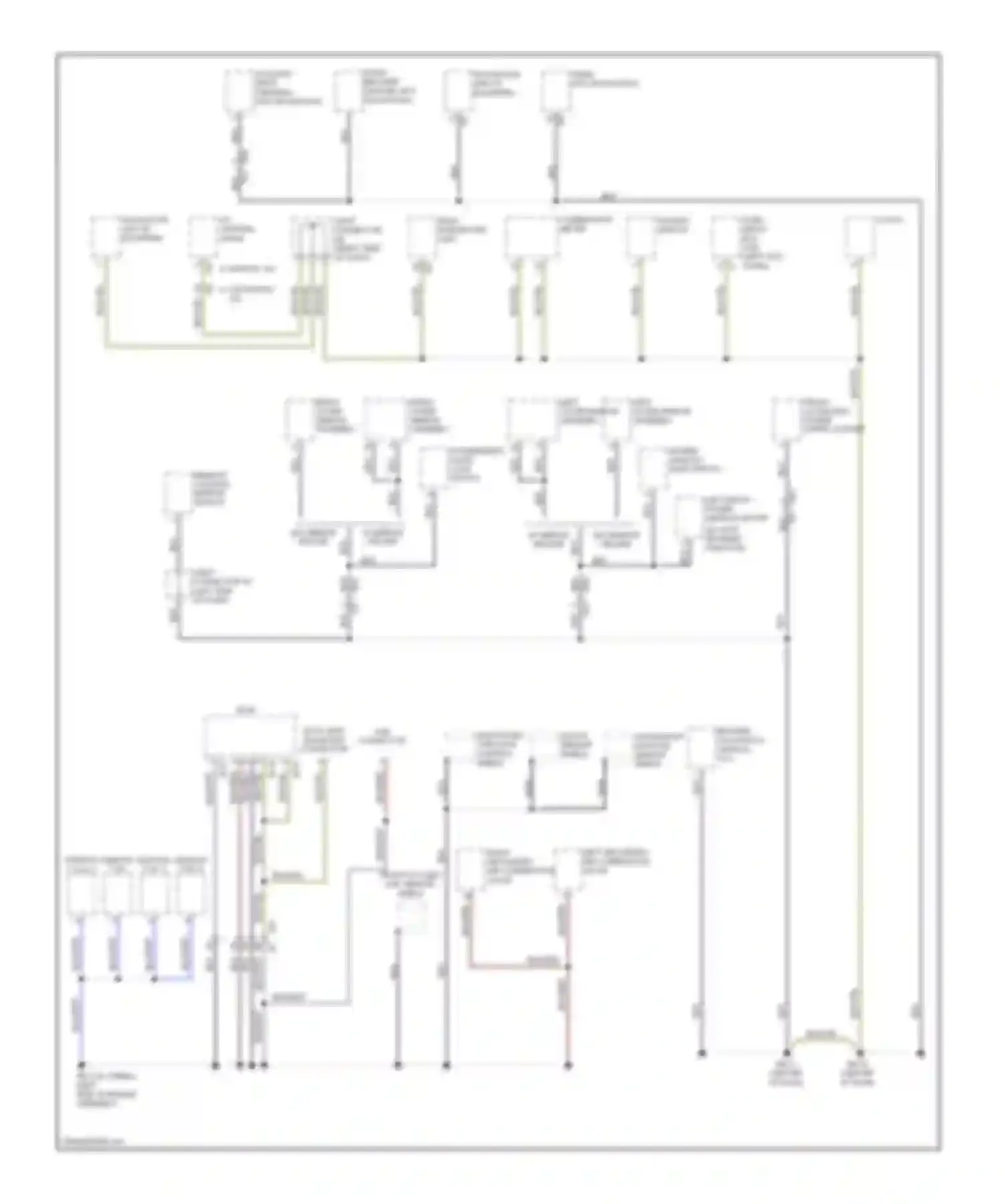 Forester Subaru SH facelift (2010-2013): Ground distribution circuit (2 of 3)