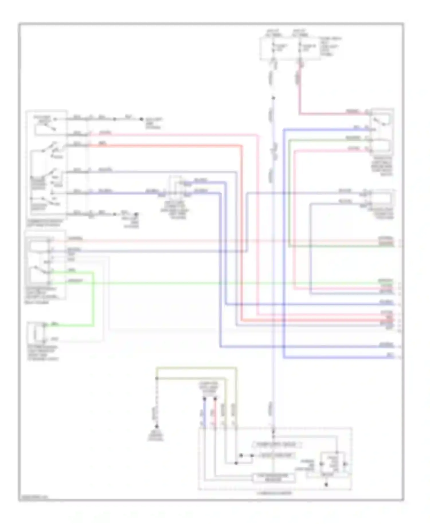 Forester Subaru SH facelift (2010-2013): Headlamps circuit (1 of 2)