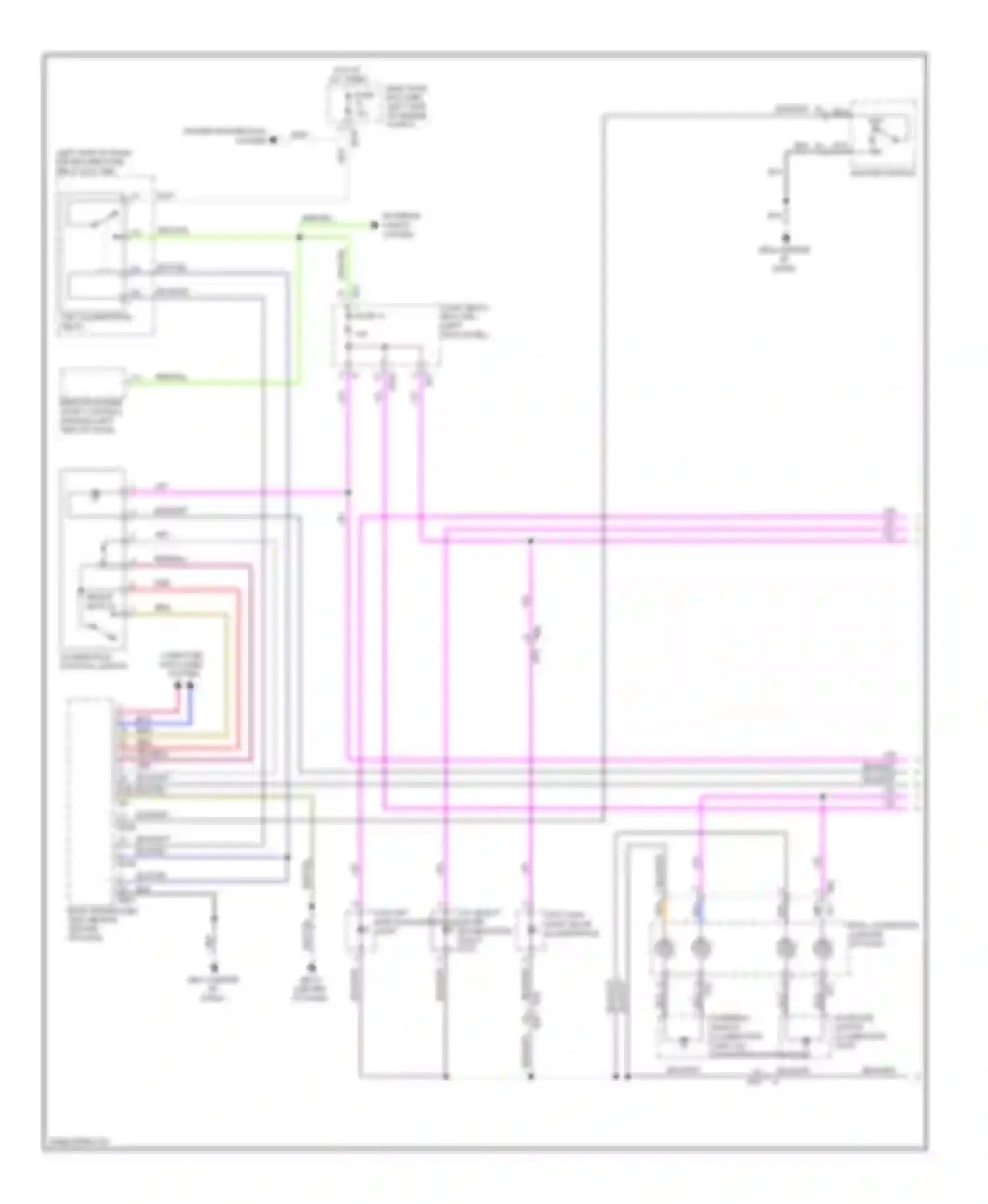 Forester Subaru SH facelift (2010-2013): Instrument illumination circuit (1 of 2)