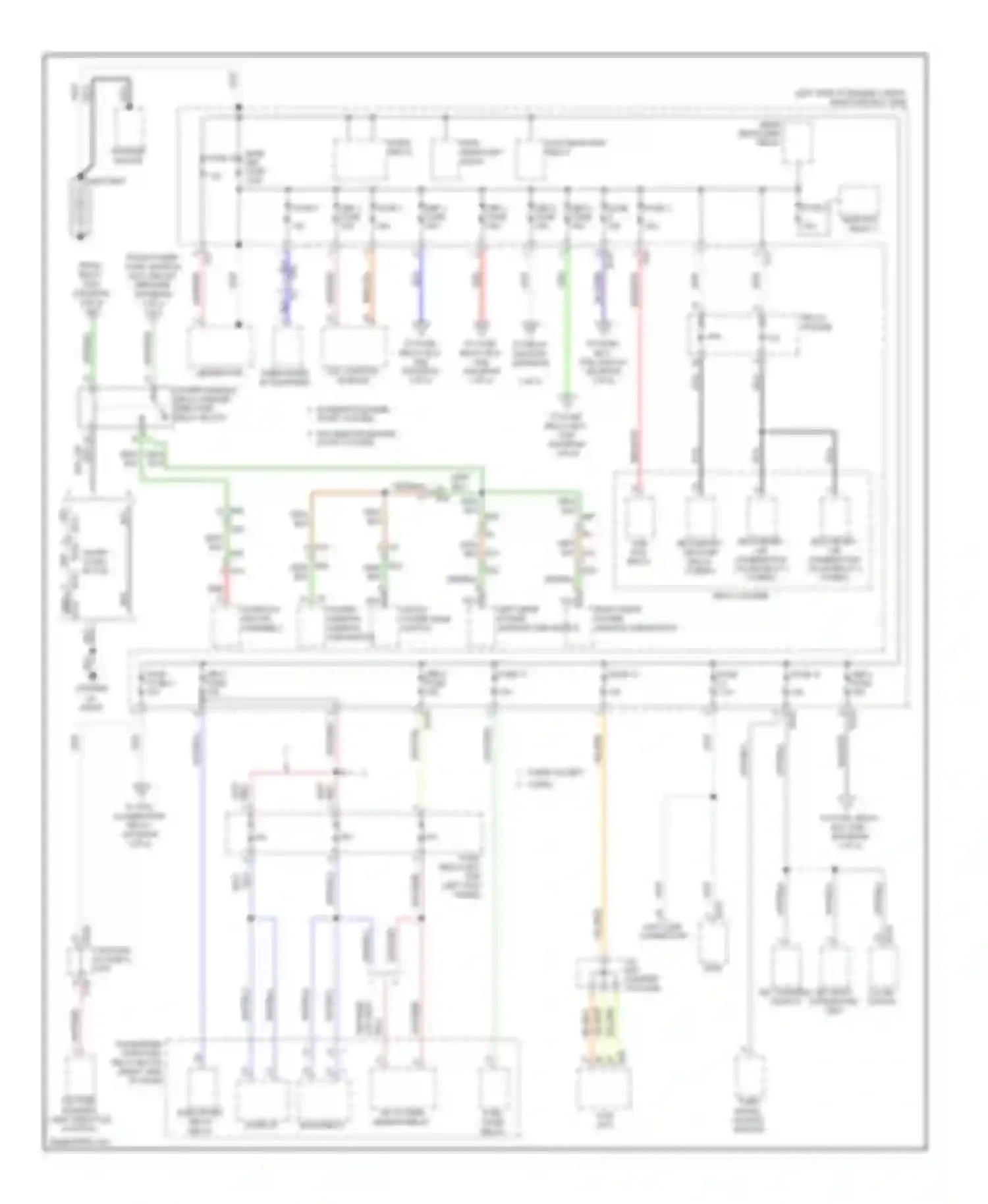 Forester Subaru SH facelift (2010-2013): Power distribution circuit (1 of 4)