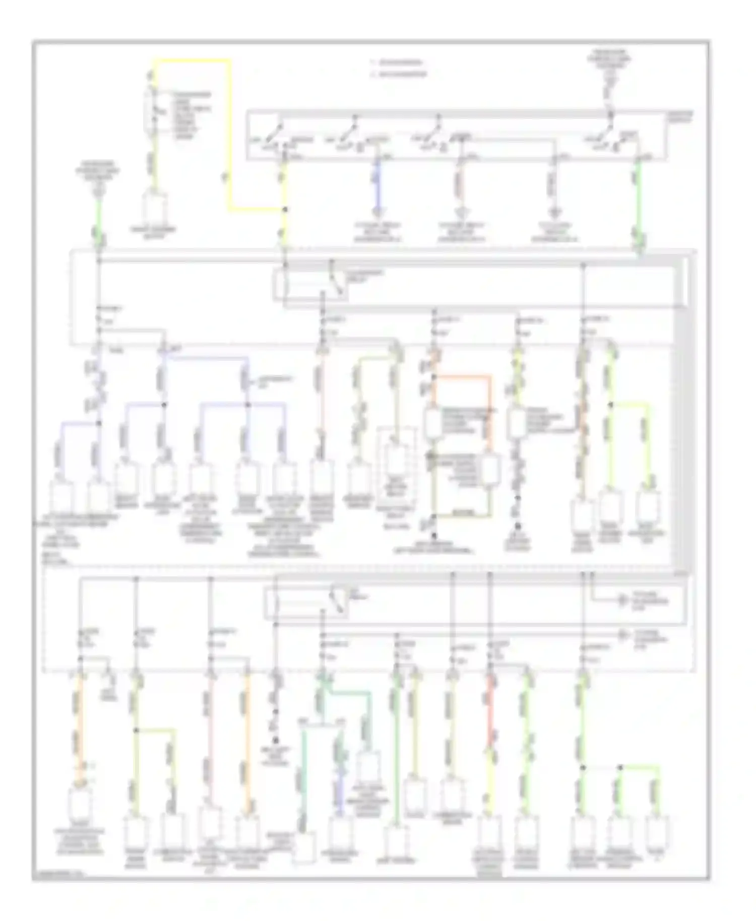 Forester Subaru SH facelift (2010-2013): Power distribution circuit (3 of 4)