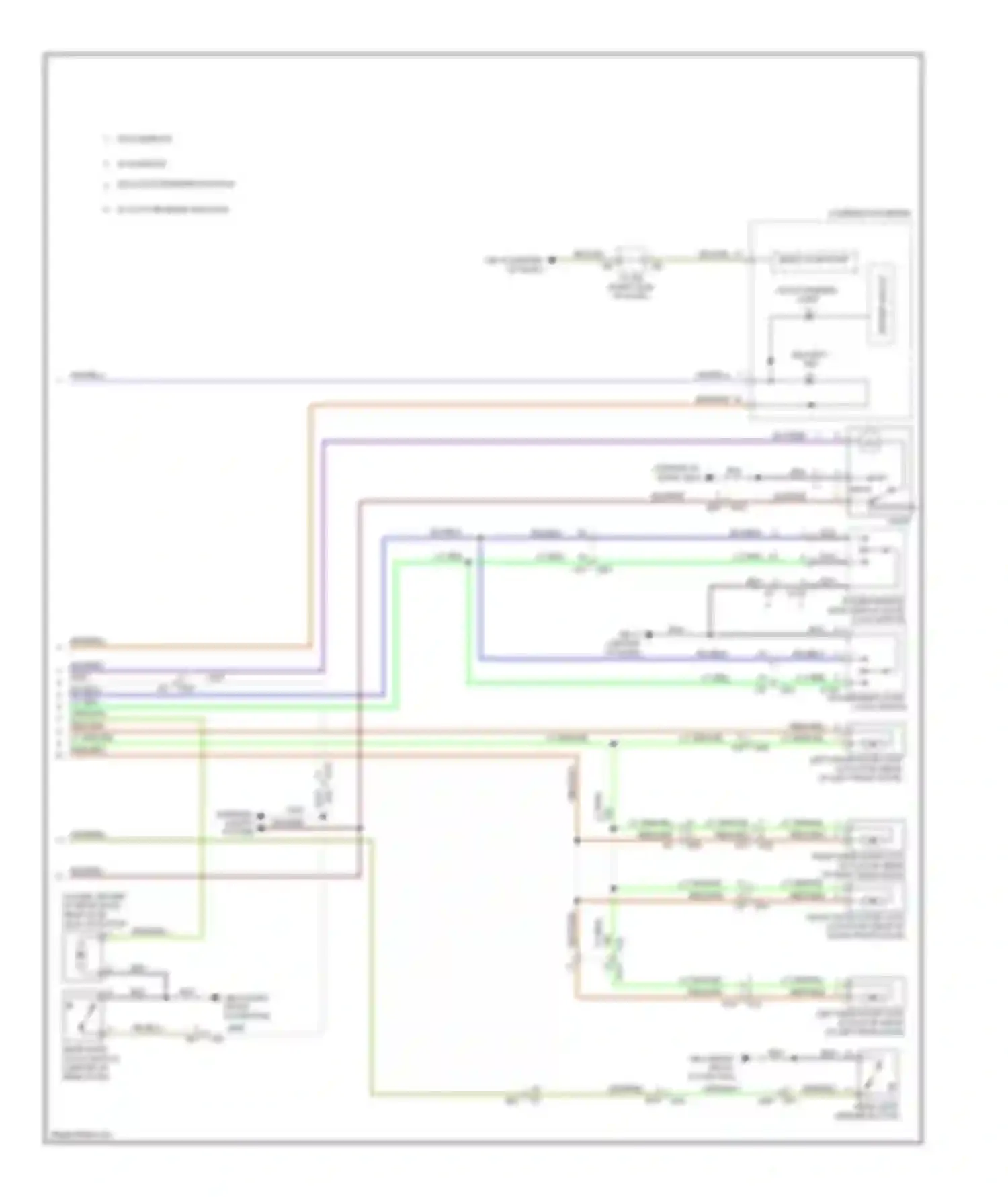 Forester Subaru SH facelift (2010-2013): Power door locks circuit (2 of 2)