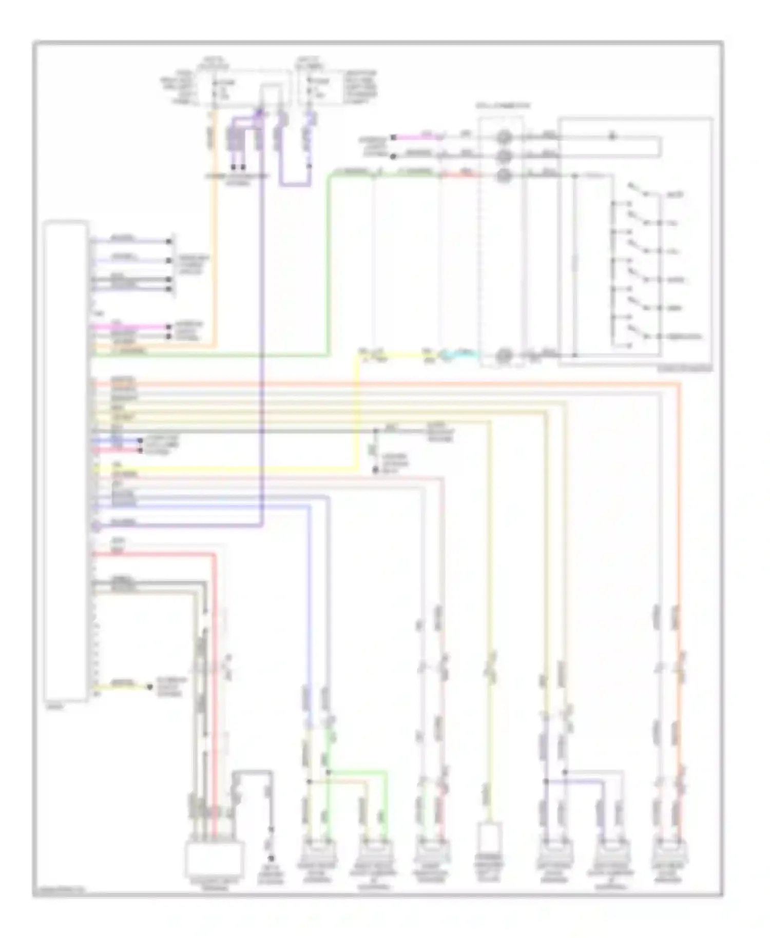 Forester Subaru SH facelift (2010-2013): Radio circuit, base without navigation