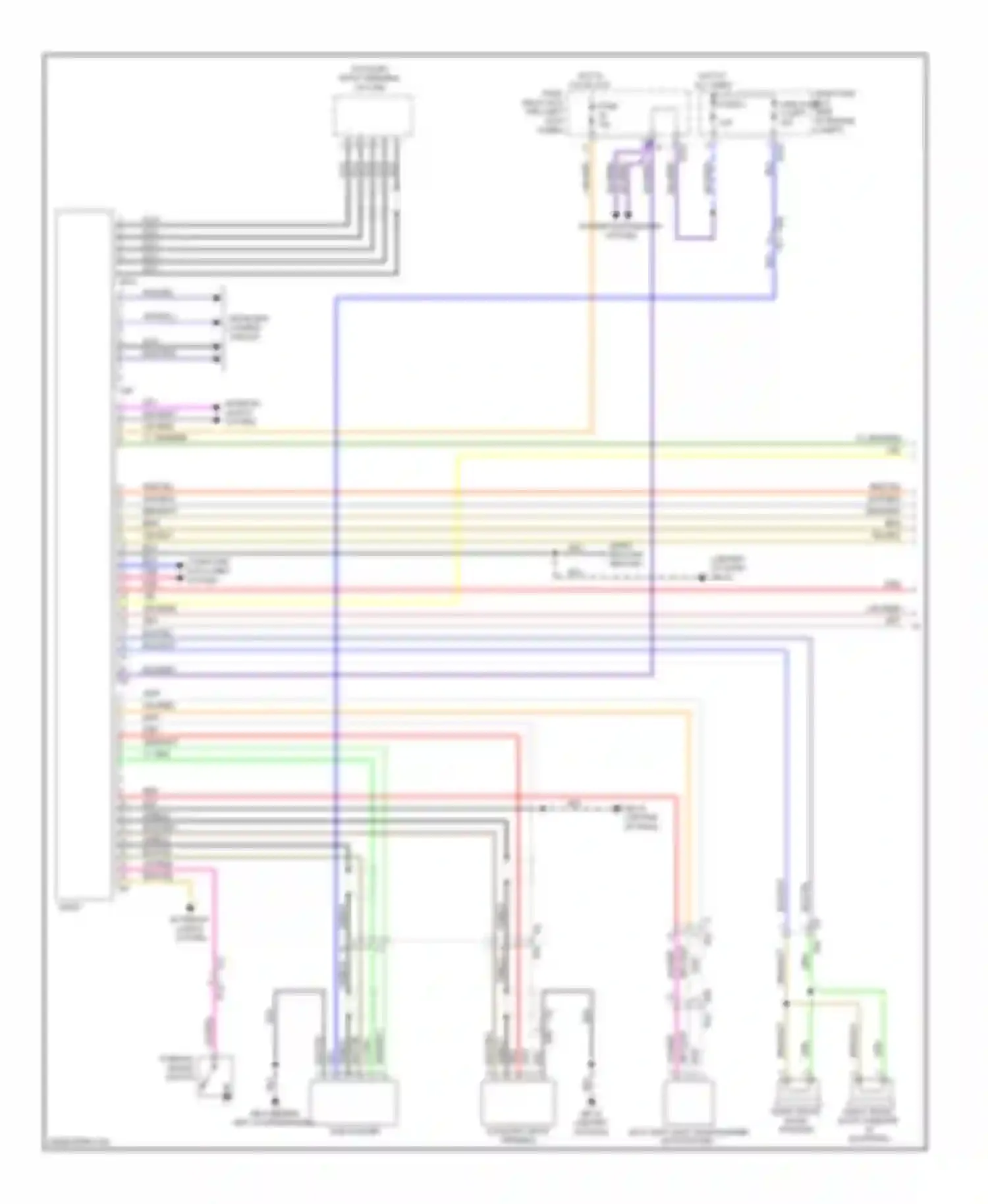 Forester Subaru SH facelift (2010-2013): Radio circuit, except base without navigation (1 of 2)