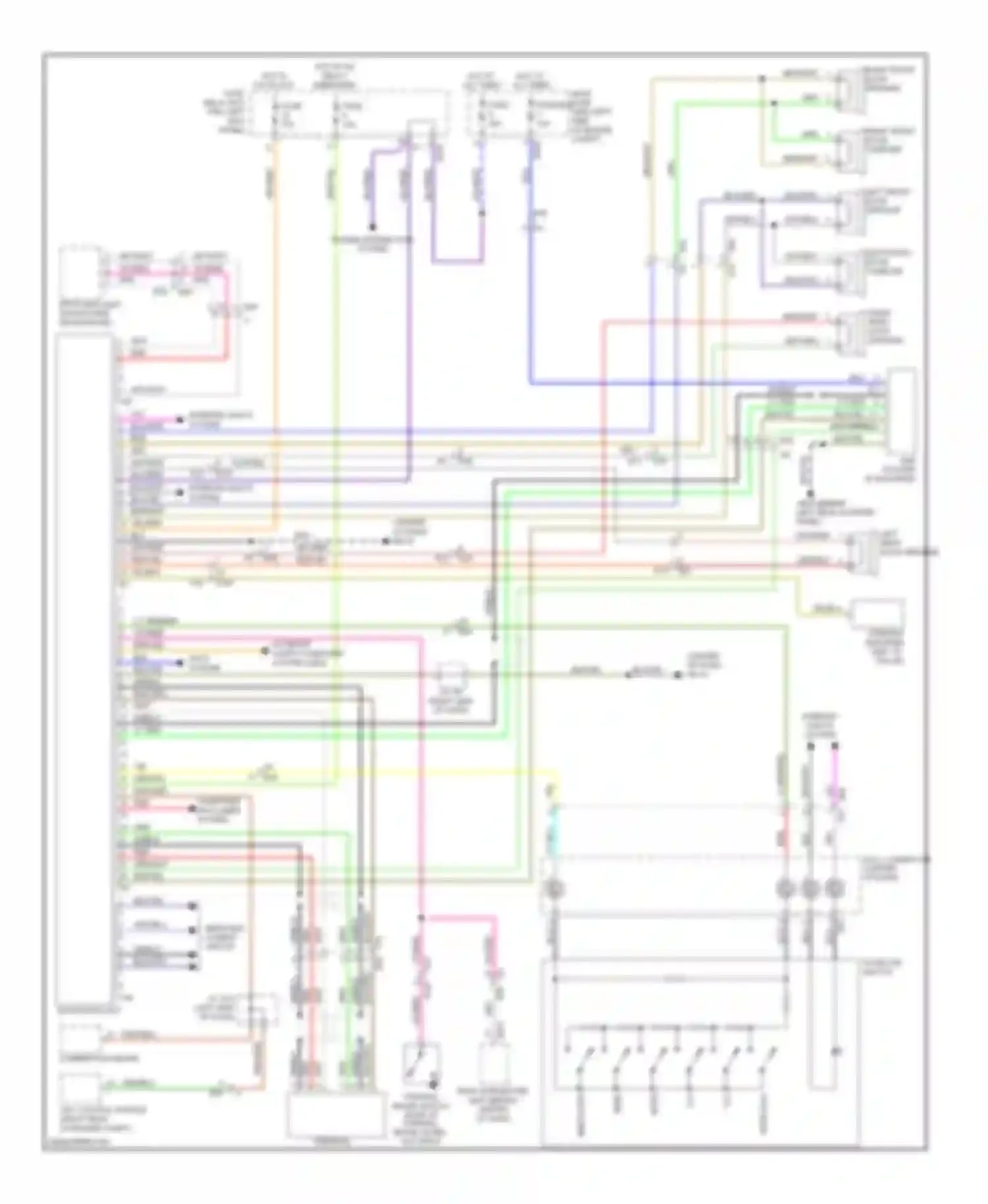 Forester Subaru SH facelift (2010-2013): Radio circuit, with navigation