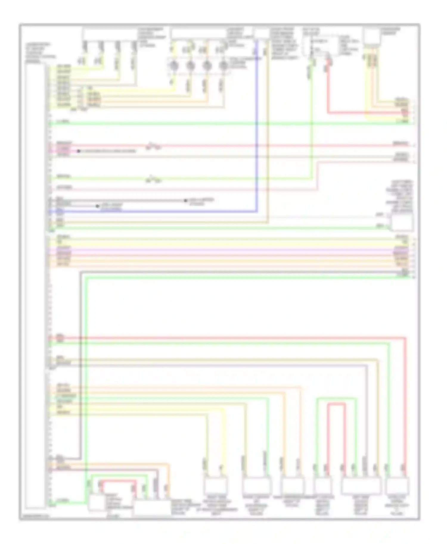 Forester Subaru SH facelift (2010-2013): Supplemental restraints circuit (1 of 2)