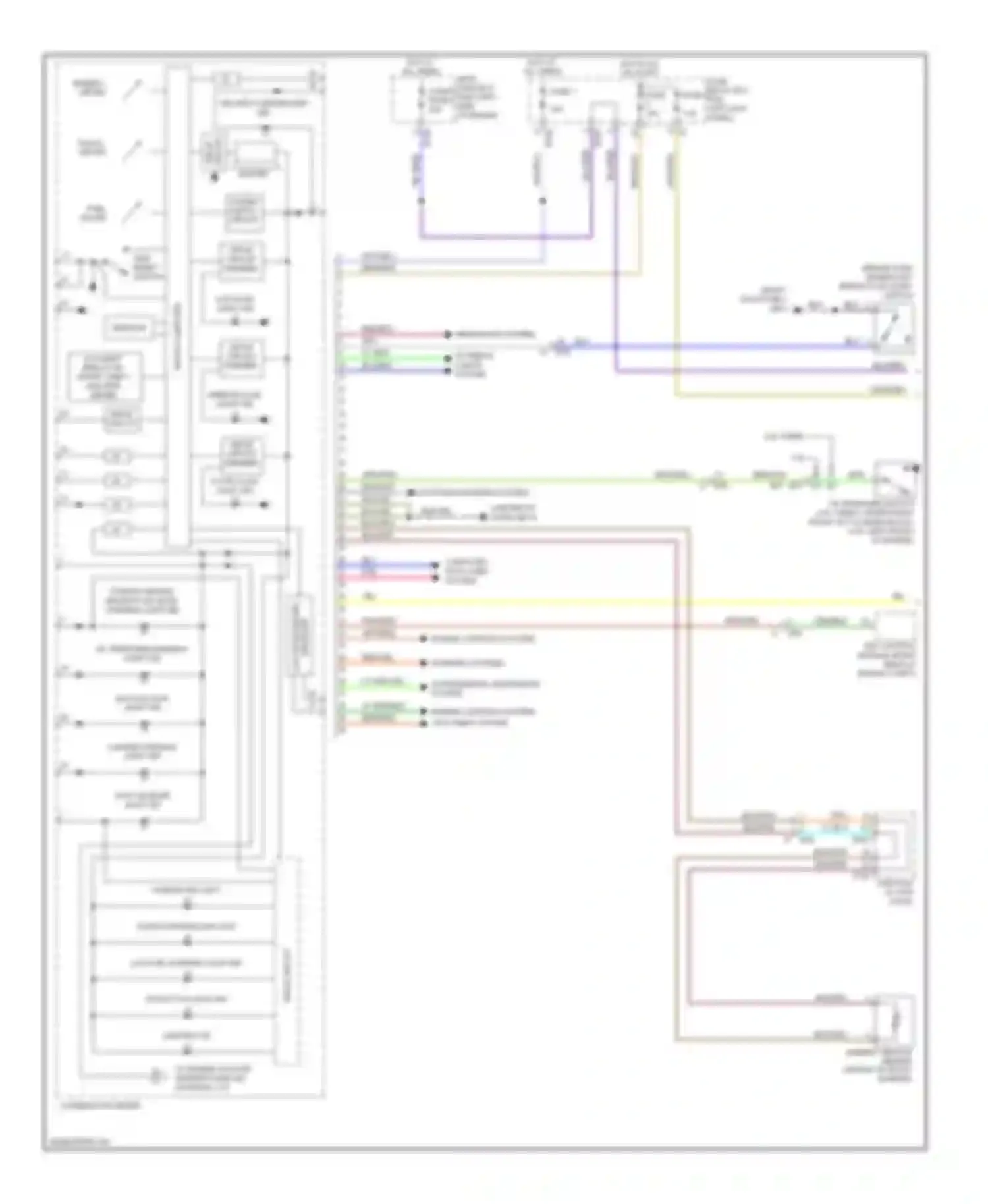 Wiring diagram ambient sensor behind center of front bumper for Subaru Forester SH facelift (2010-2013) (2 of 2)