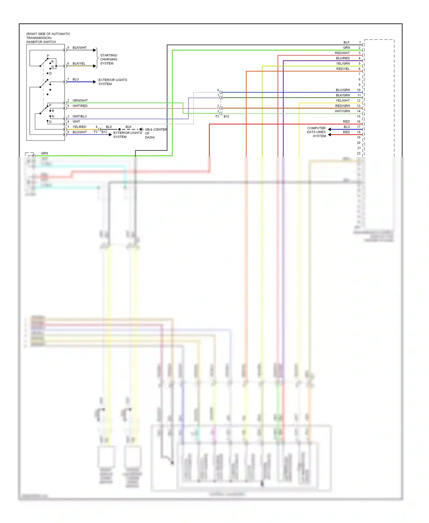 Wiring diagram blk for Subaru Forester SH facelift (2010-2013) (60 of 62)