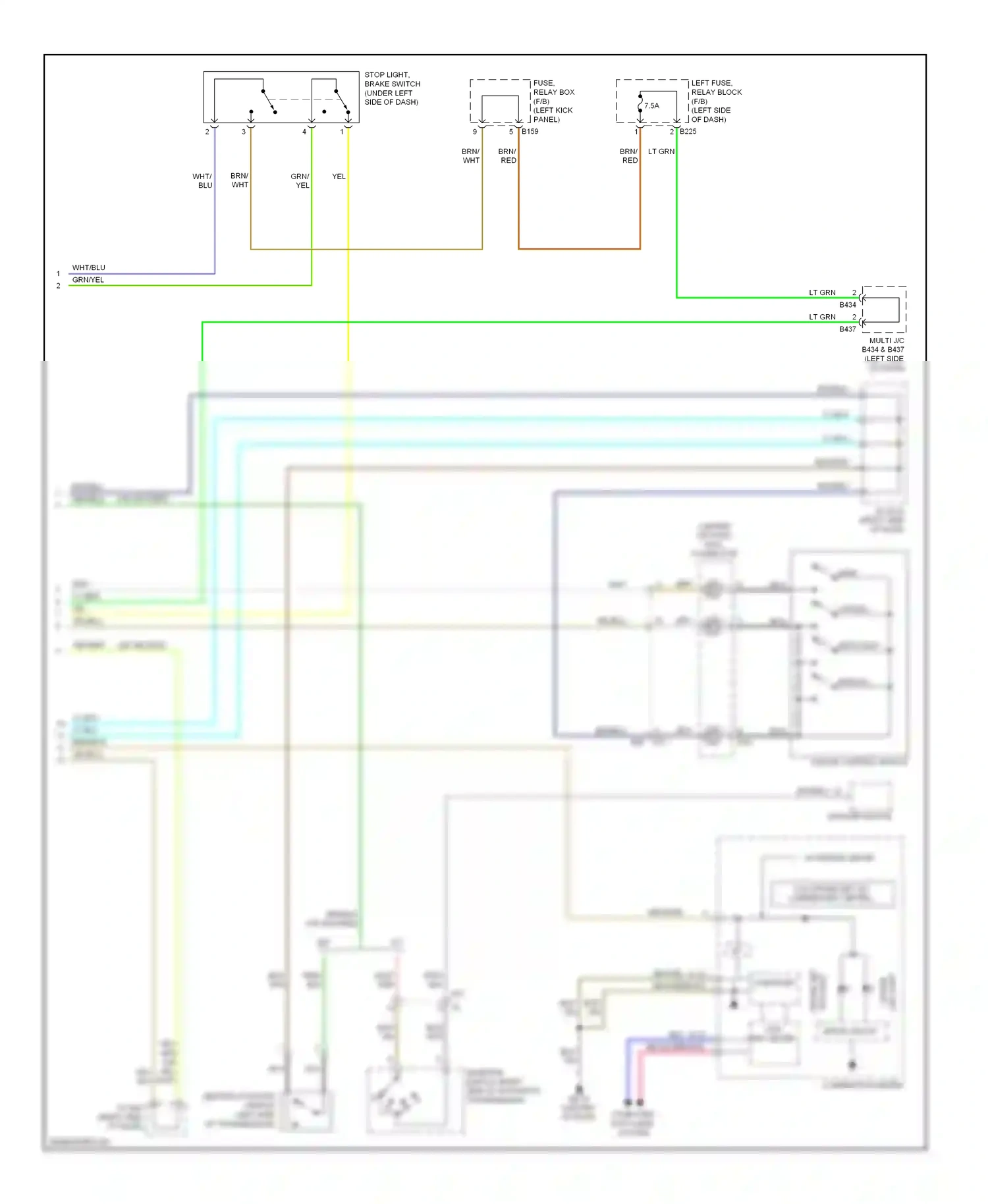 Wiring diagram blk for Subaru Forester SH facelift (2010-2013) (12 of 62)