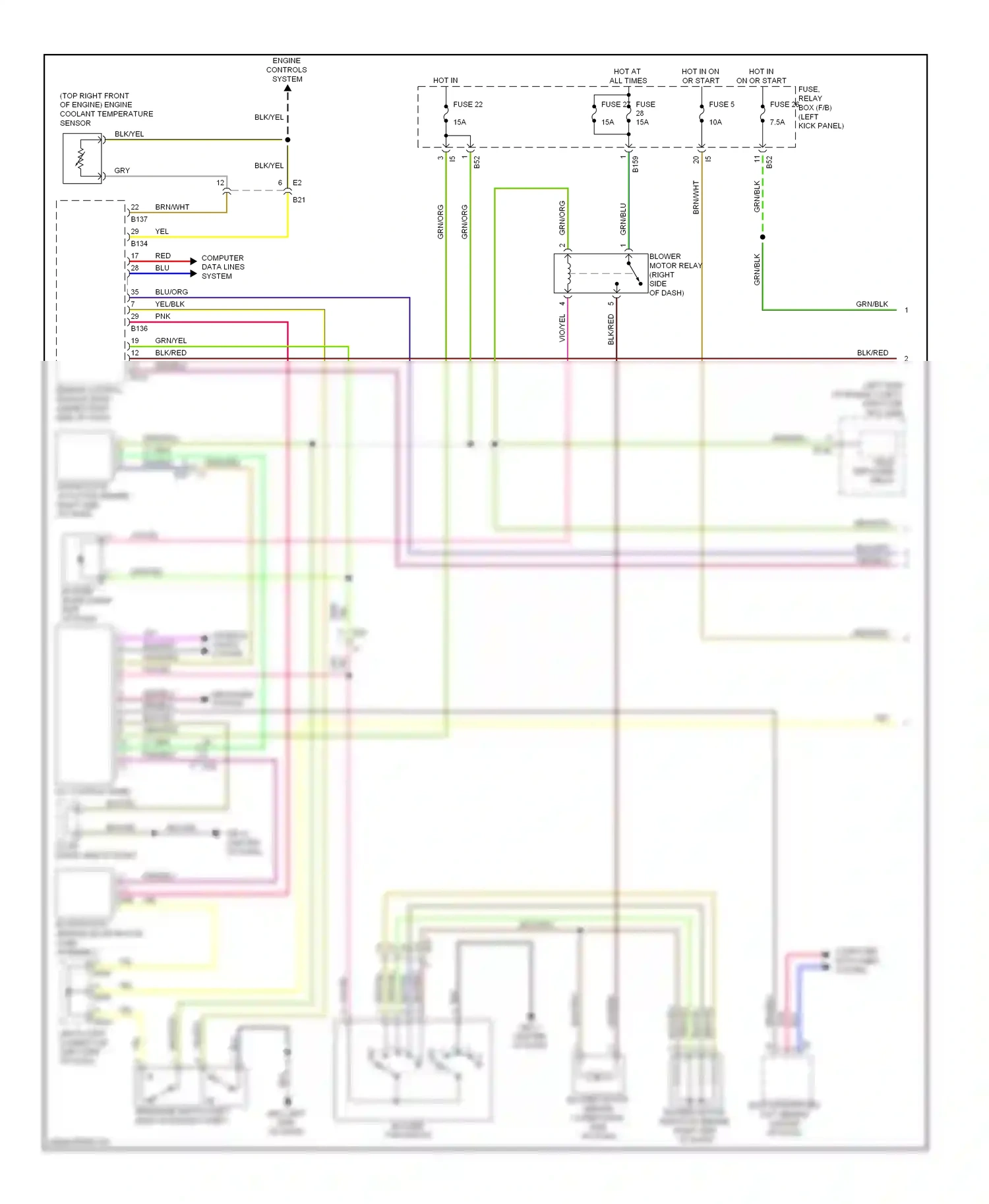 Wiring diagram blk/red for Subaru Forester SH facelift (2010-2013) (6 of 25)