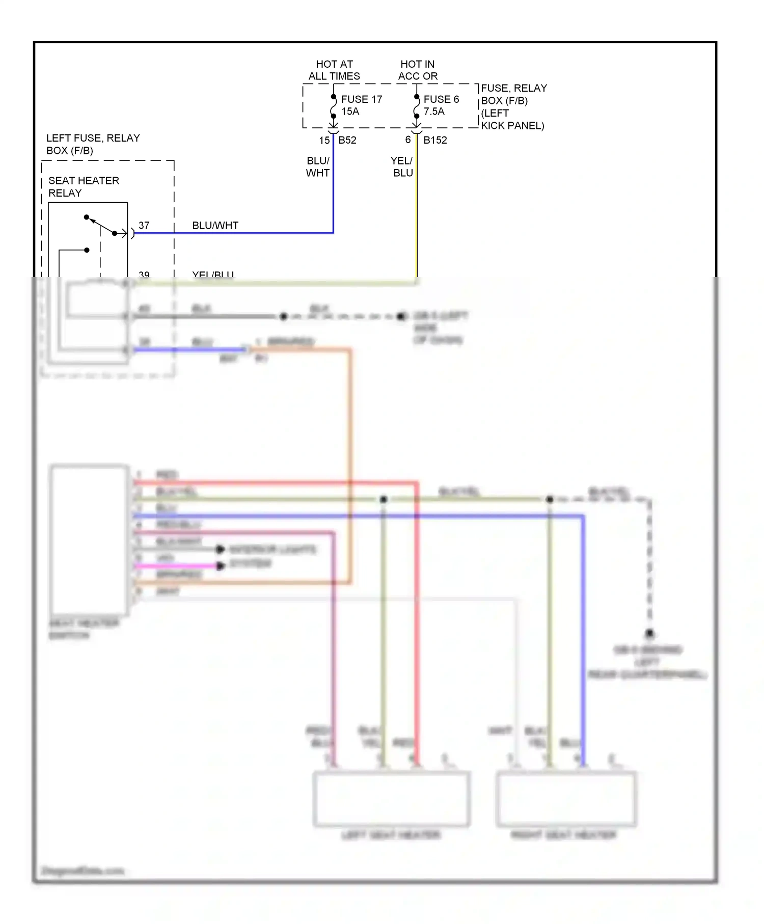 Wiring diagram blk/yel for Subaru Forester SH facelift (2010-2013) (31 of 50)