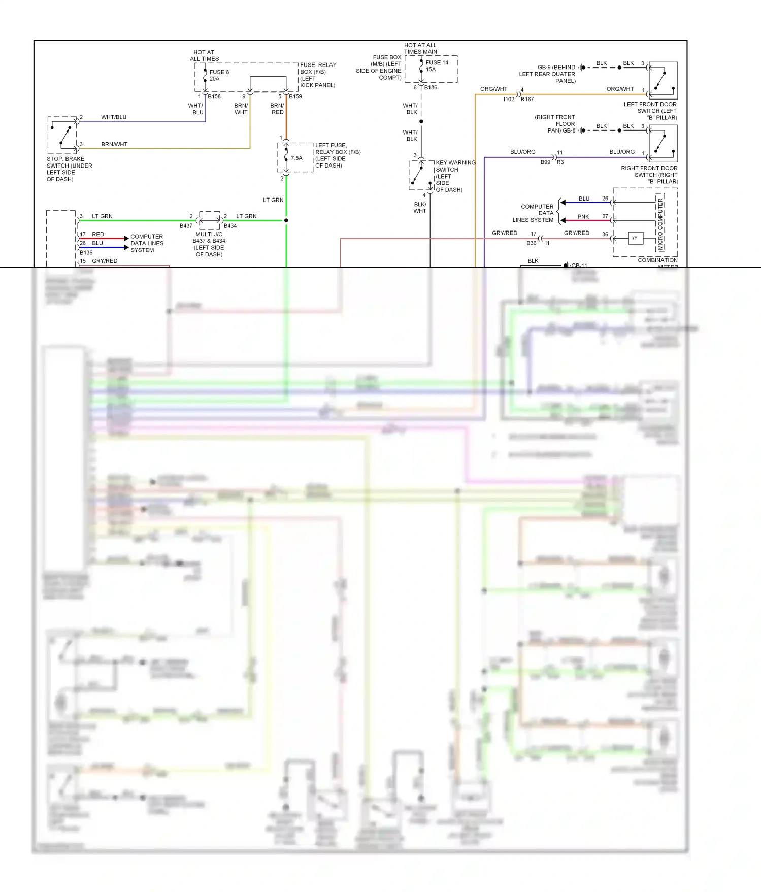 Wiring diagram blu for Subaru Forester SH facelift (2010-2013) (54 of 61)