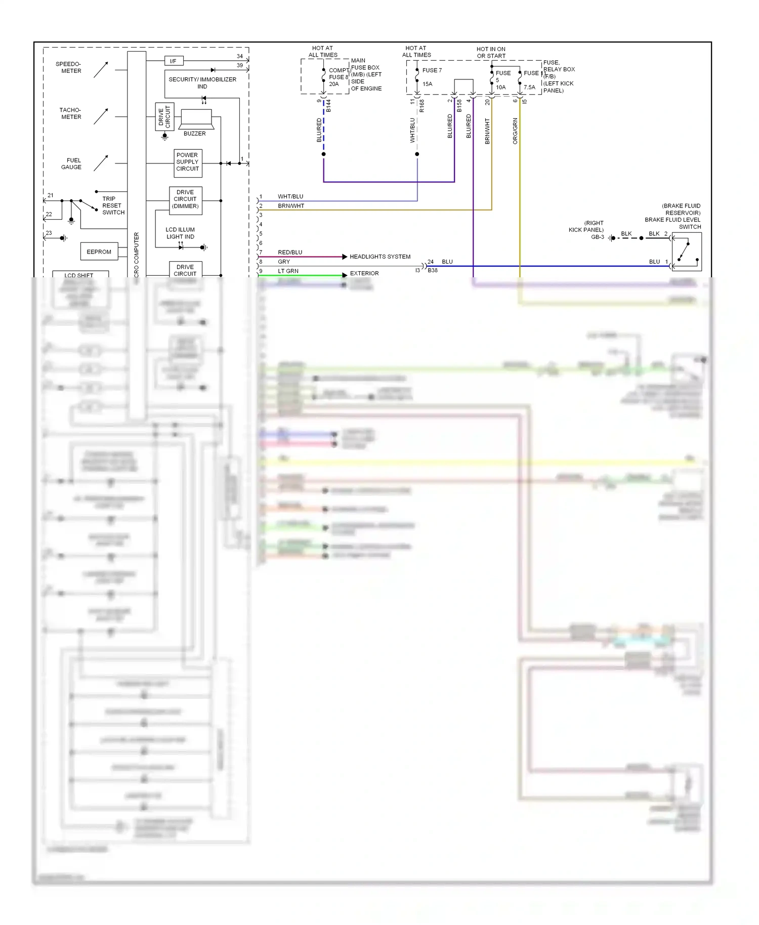 Wiring diagram blu for Subaru Forester SH facelift (2010-2013) (32 of 61)