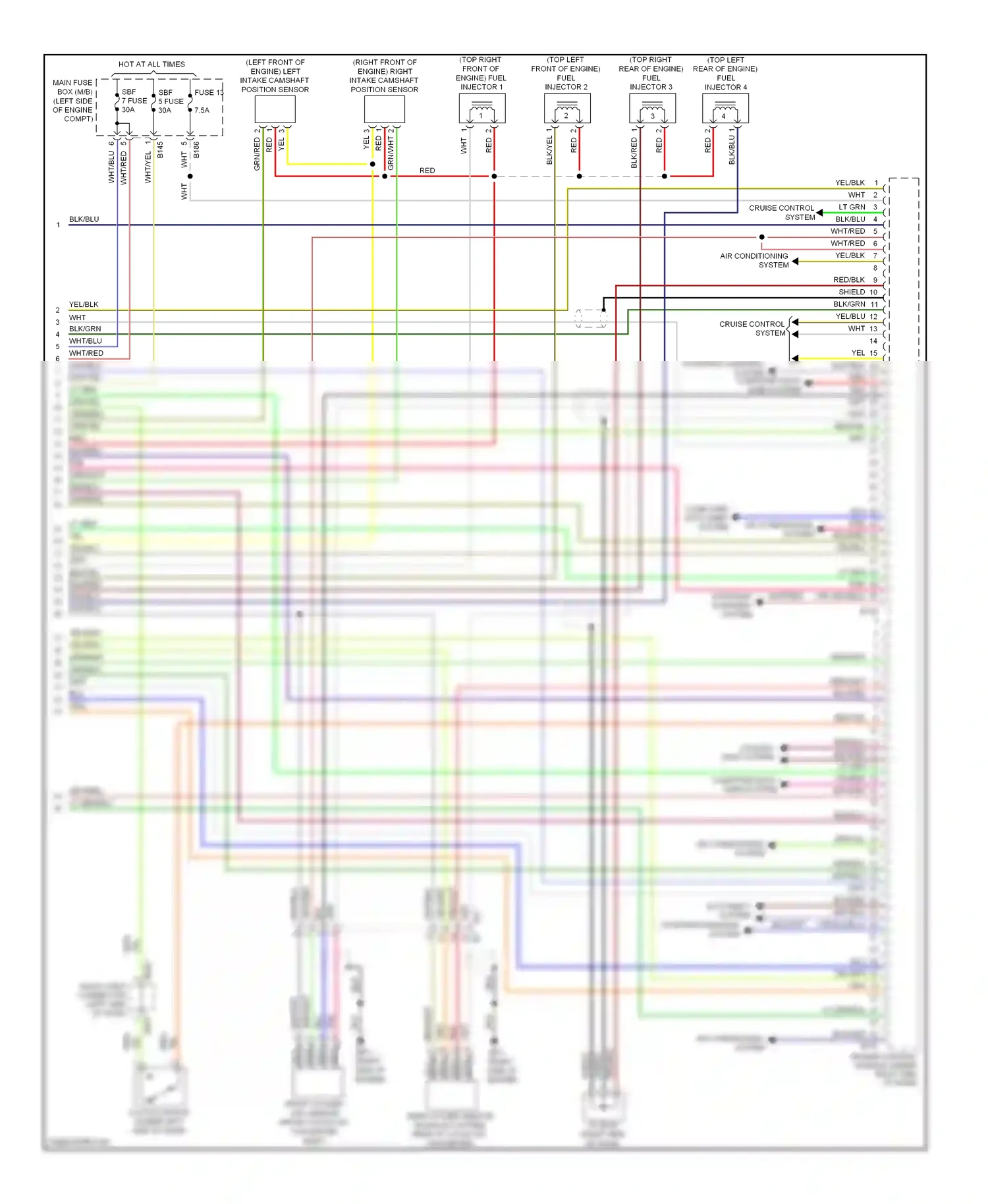 Wiring diagram blu/org for Subaru Forester SH facelift (2010-2013) (9 of 18)