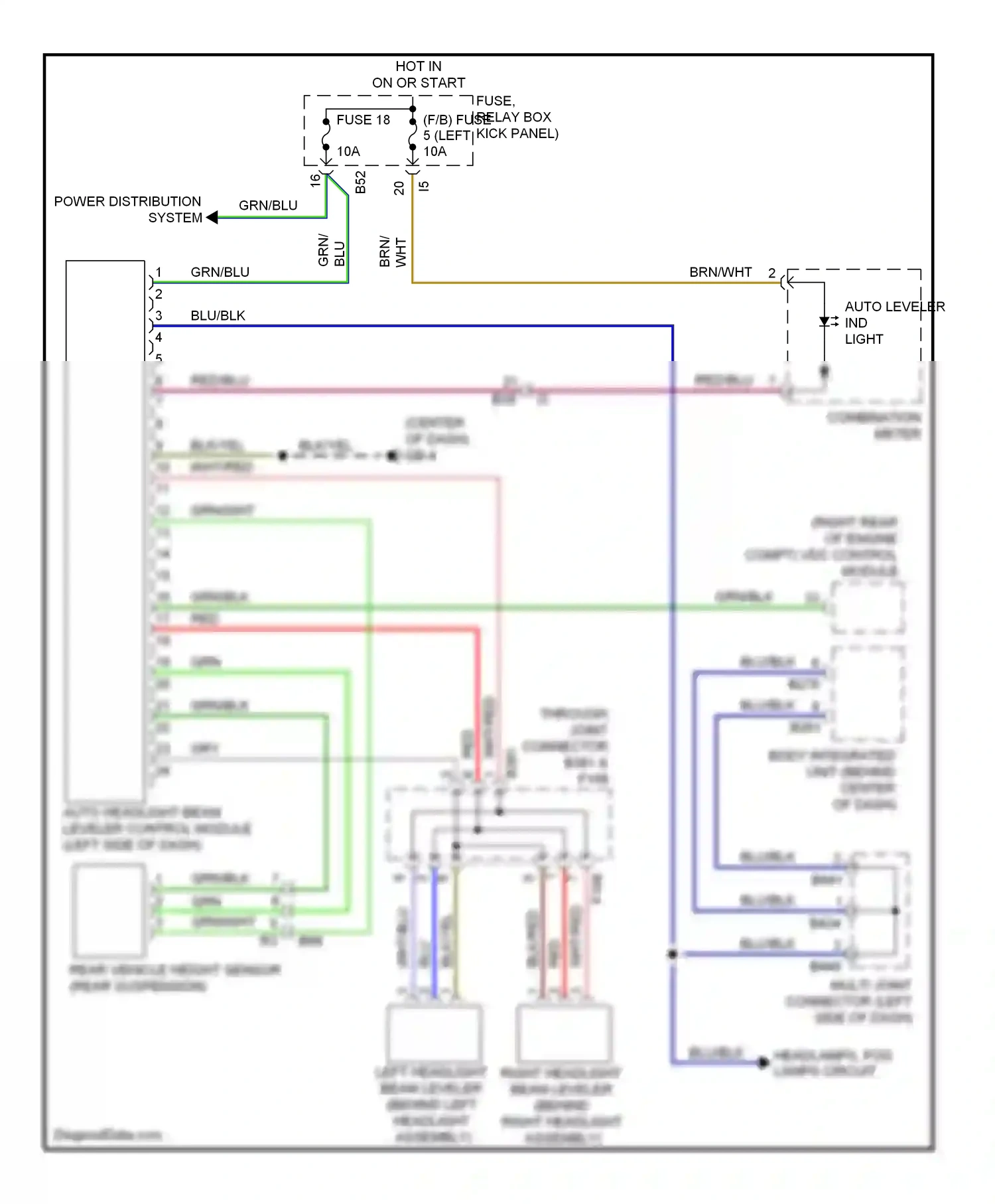 Wiring diagram brn for Subaru Forester SH facelift (2010-2013) (16 of 32)