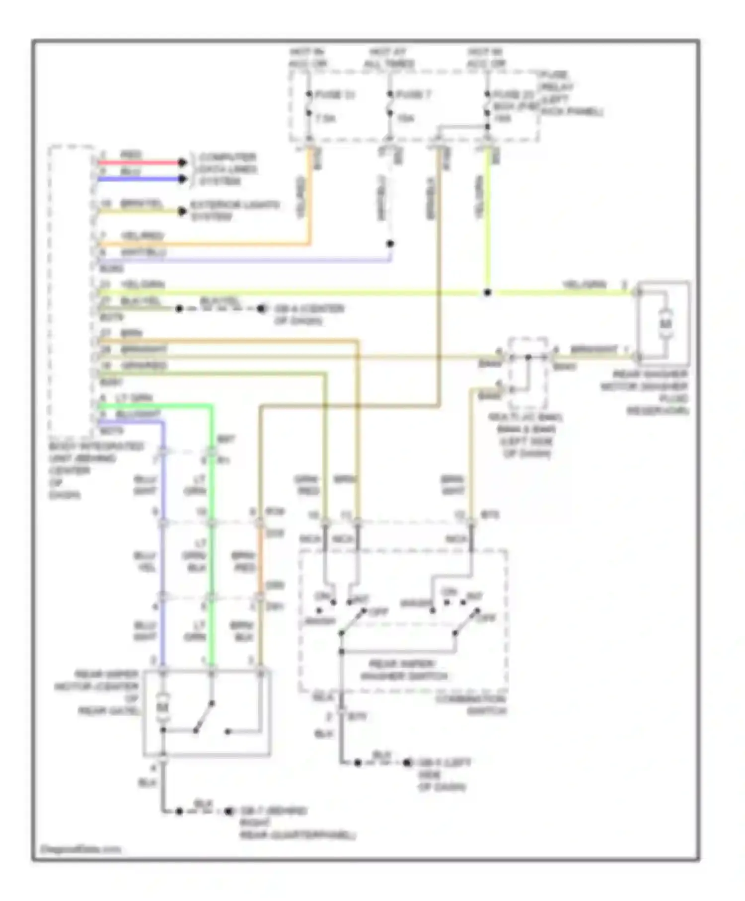 Wiring diagram computer data lines system for Subaru Forester SH facelift (2010-2013) (32 of 34)
