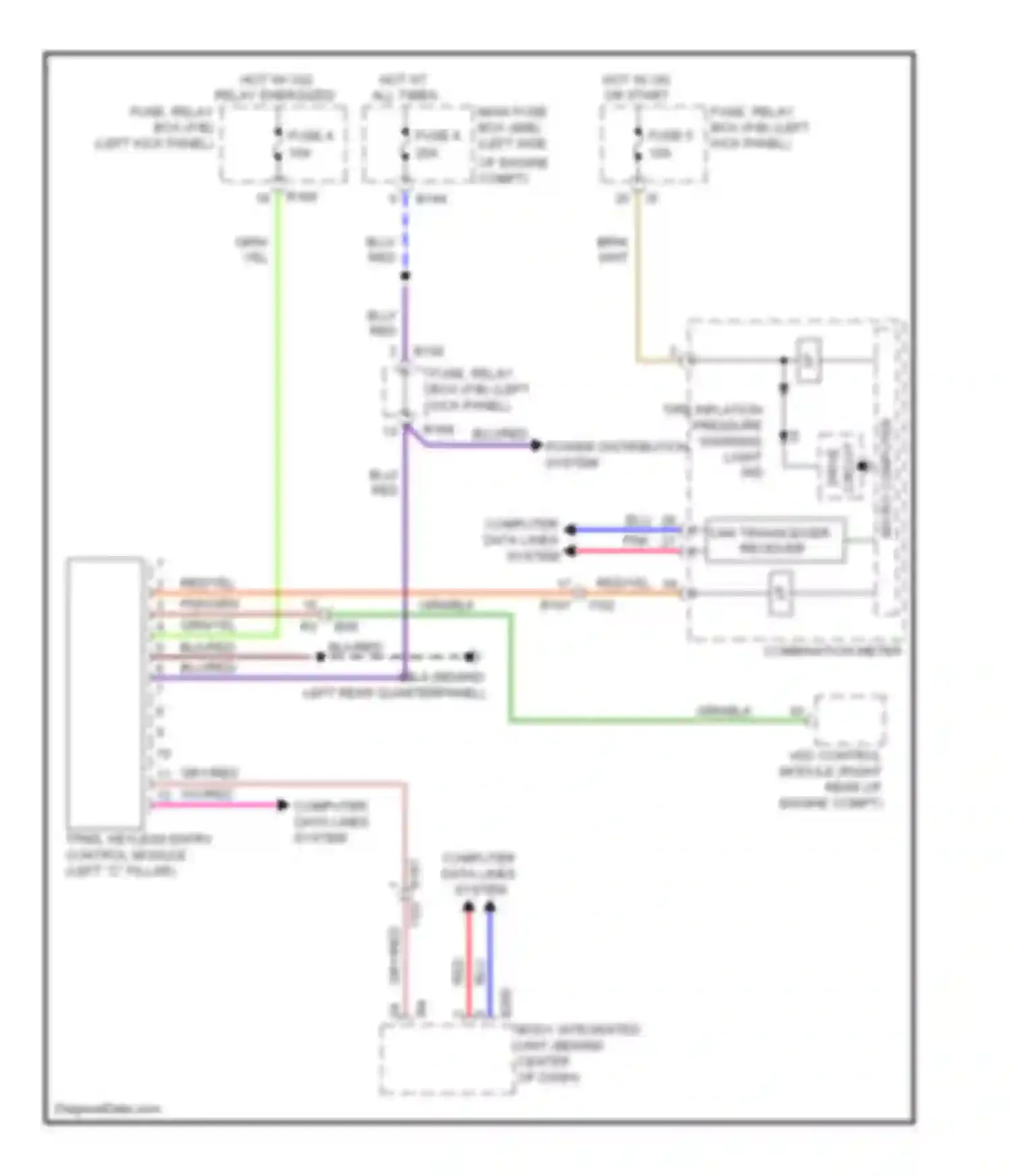 Wiring diagram computer data lines system for Subaru Forester SH facelift (2010-2013) (33 of 34)