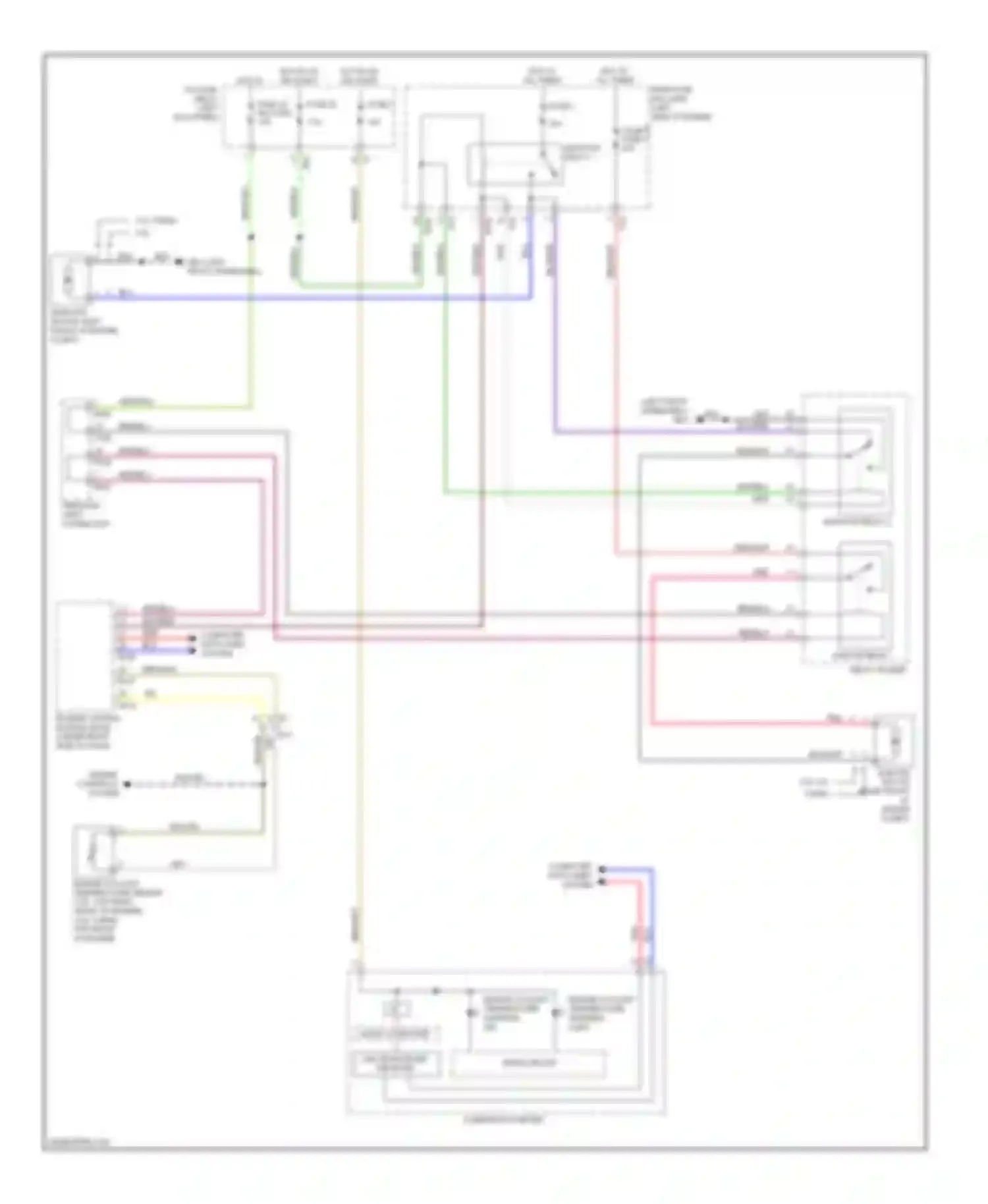 Wiring diagram engine coolant temperature warning ind for Subaru Forester SH facelift (2010-2013) (1 of 2)